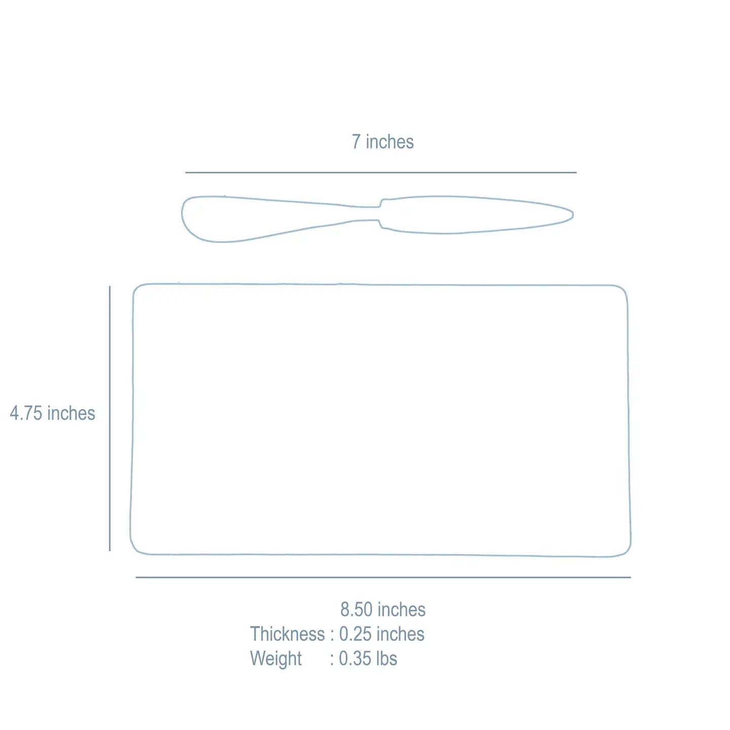 Jaye's Studio - Scales Amelia Cutting Board Set: Blue