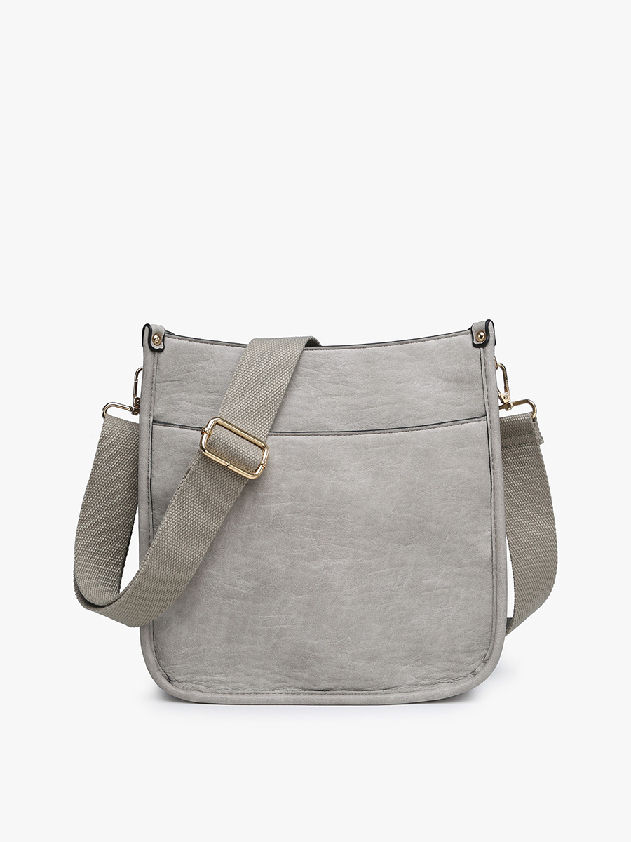 Jen & Co. - Posie Crossbody w/ Removable Strap: Lt. Grey