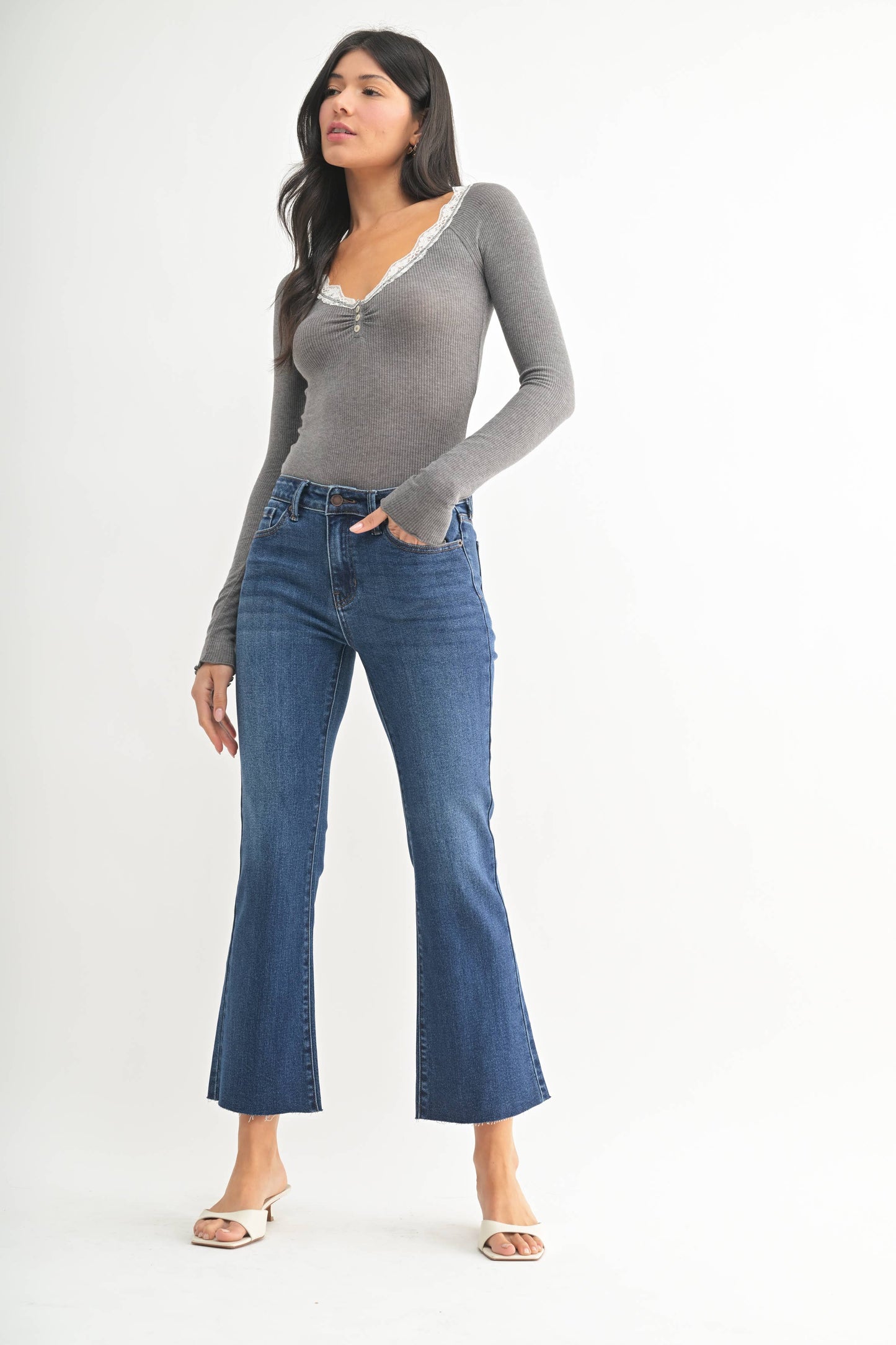 Just USA Jeans - JP180 - DK - Cropped Flare