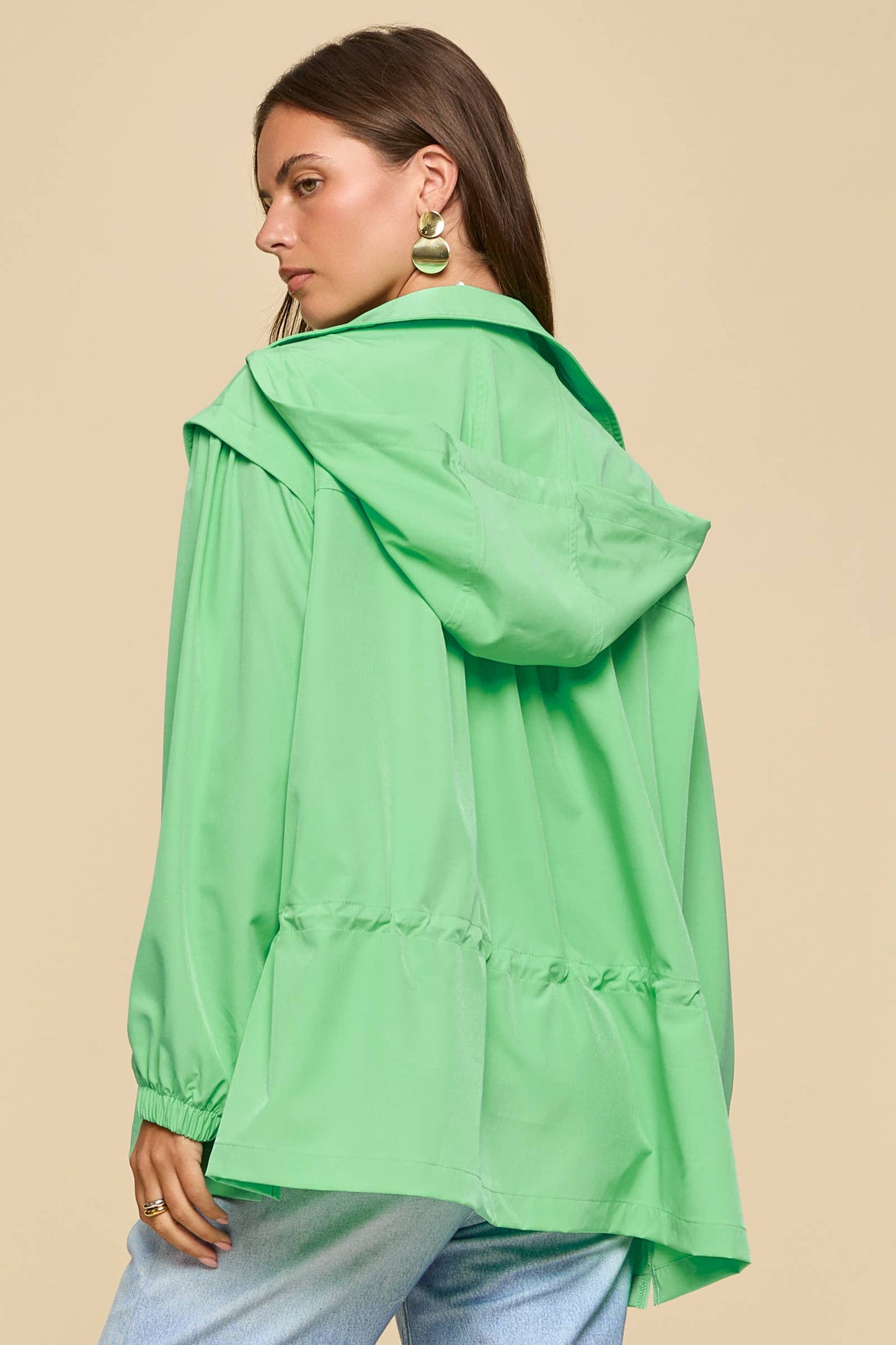 Lightweight Jacket w/ Hoodie | SEAFOAM