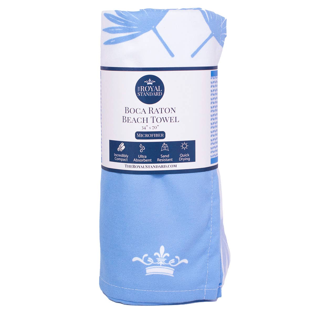 The Royal Standard - Boca Raton Beach Towel Palace/White 34x70