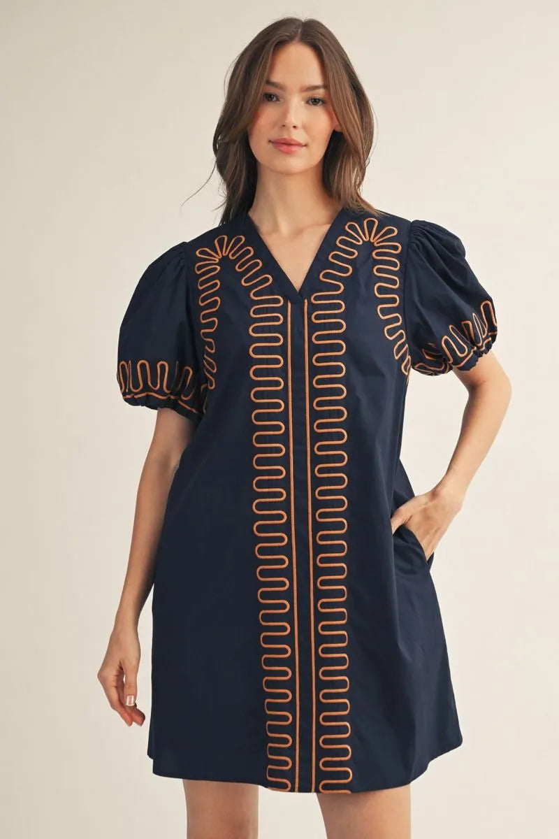 Waverly Dress | Navy