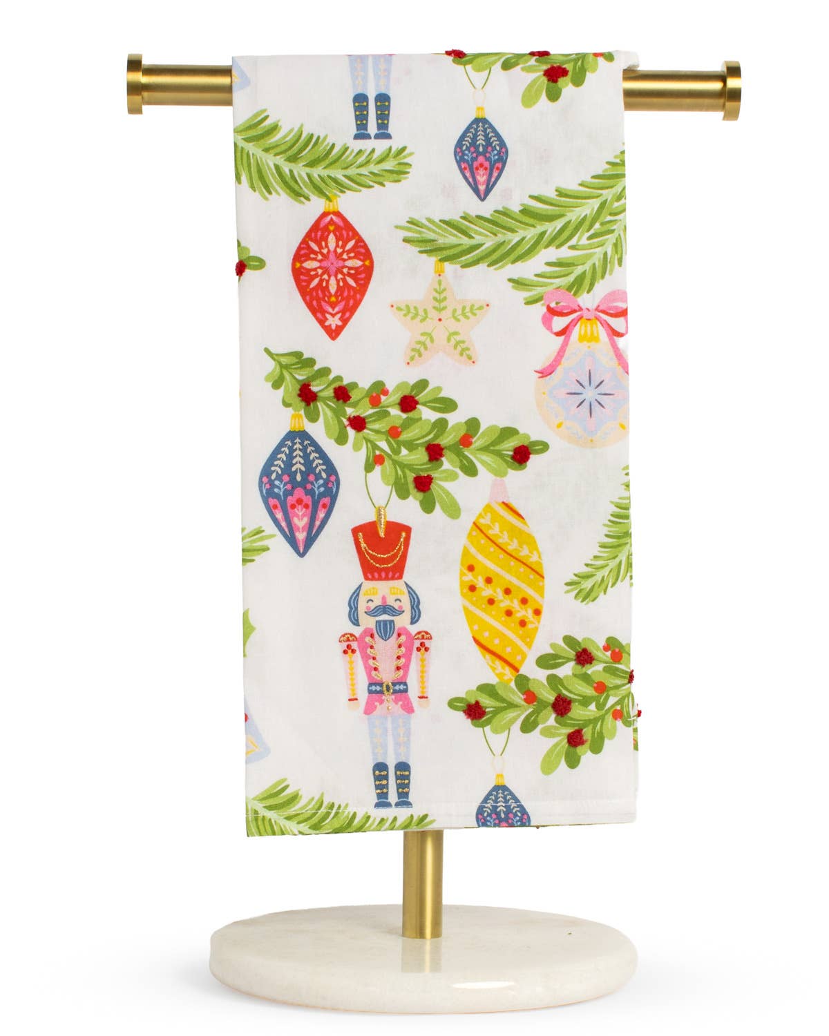 The Royal Standard - Festive Nutcracker Hand Towel White/Multi 20x28
