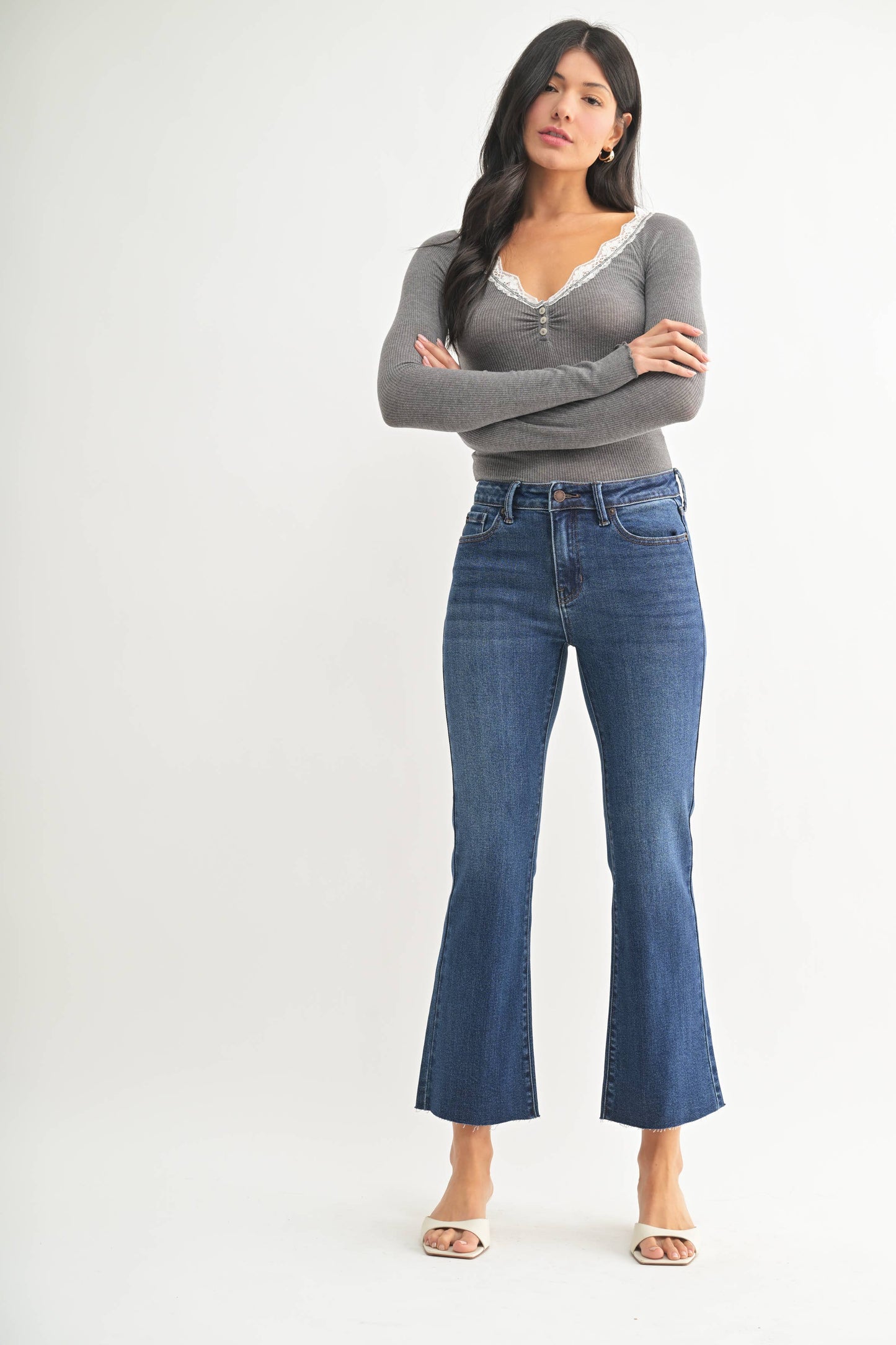 Just USA Jeans - JP180 - DK - Cropped Flare