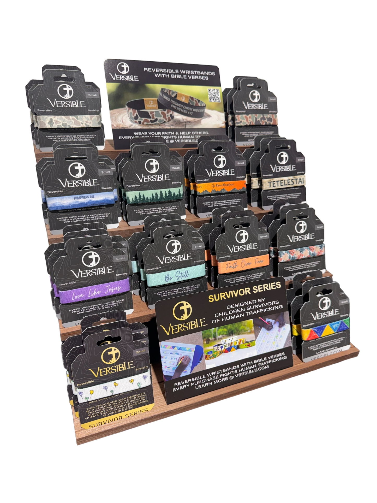 Versible - VERSIBLE 4-Tier Wooden Merchandiser