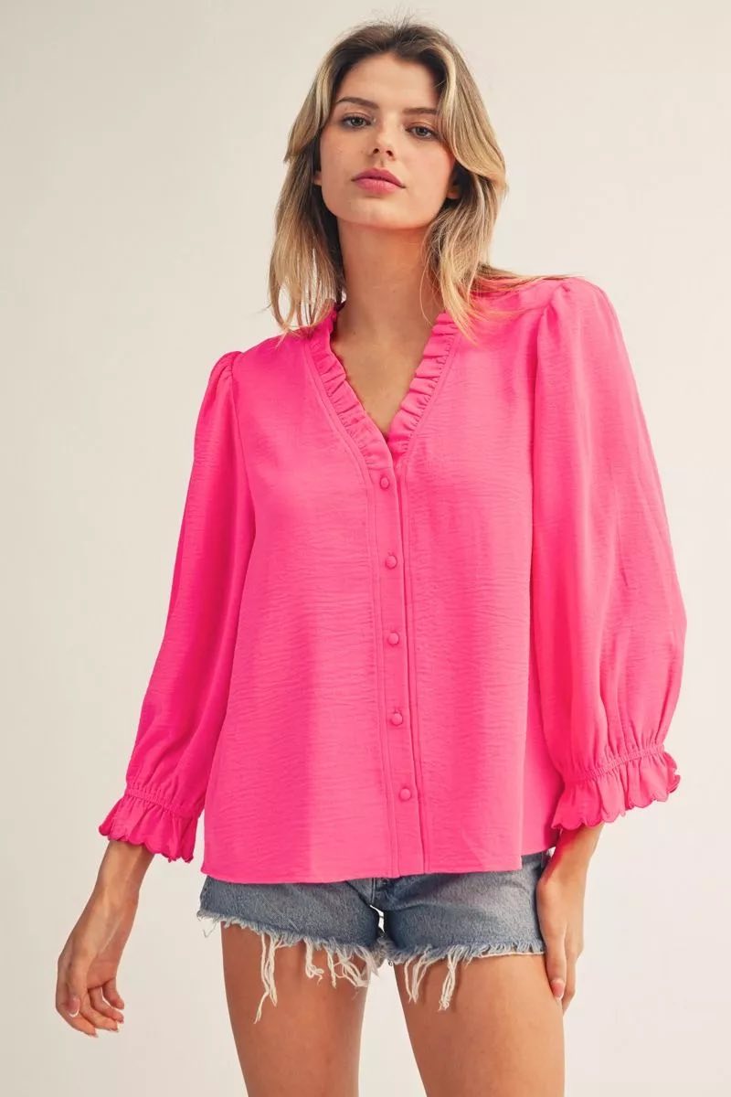 Jules Top | Hot Pink