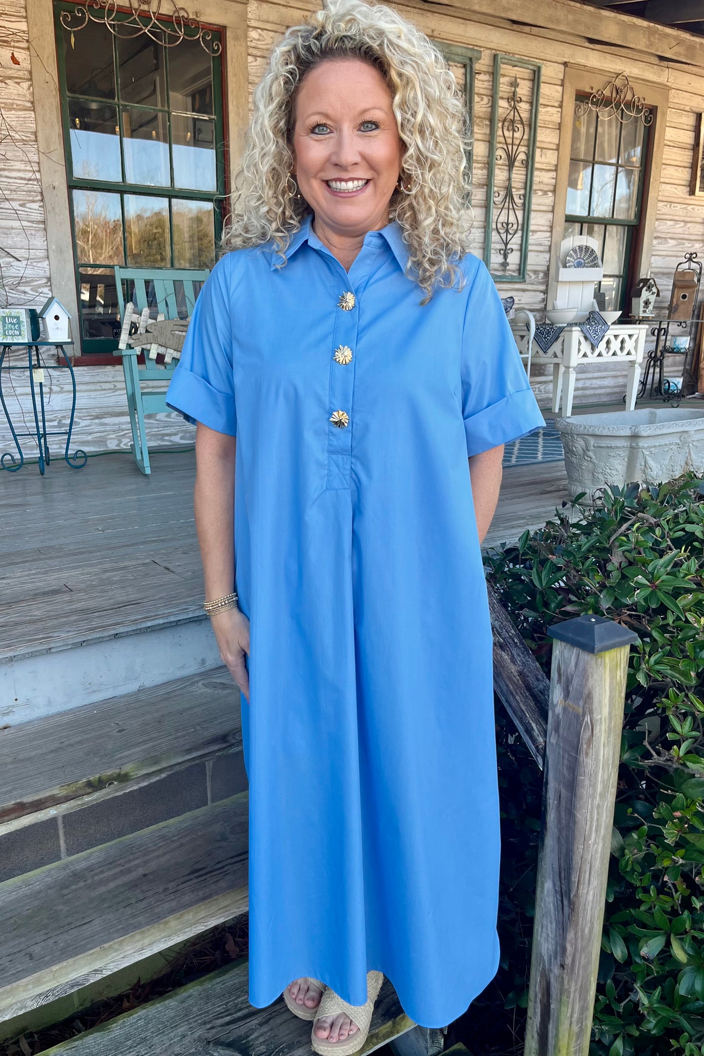SALE Kate Midi Dress | Light Blue