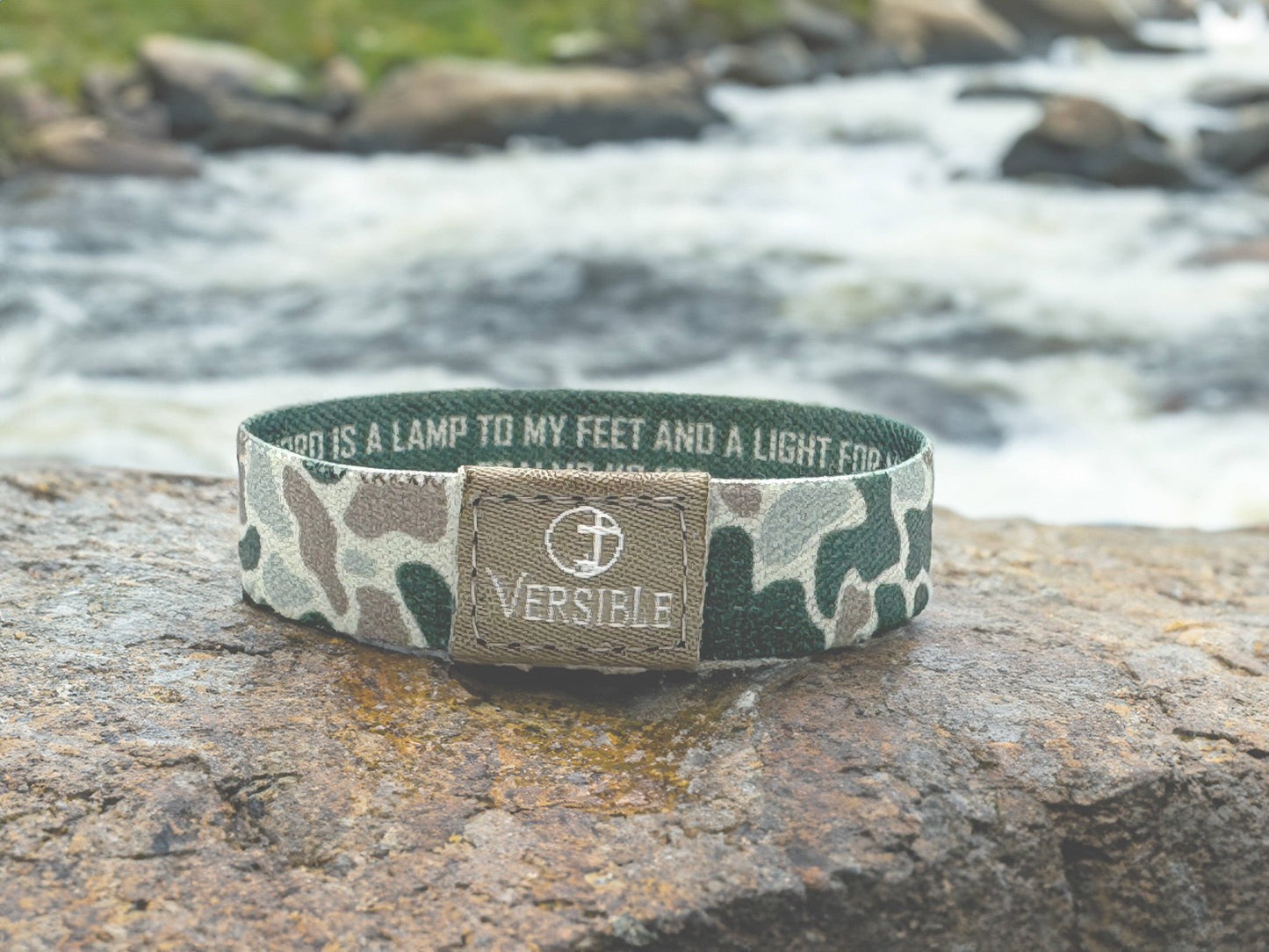 Versible - River Rock Camo Collection: Small / Classic - Psalm 119:105