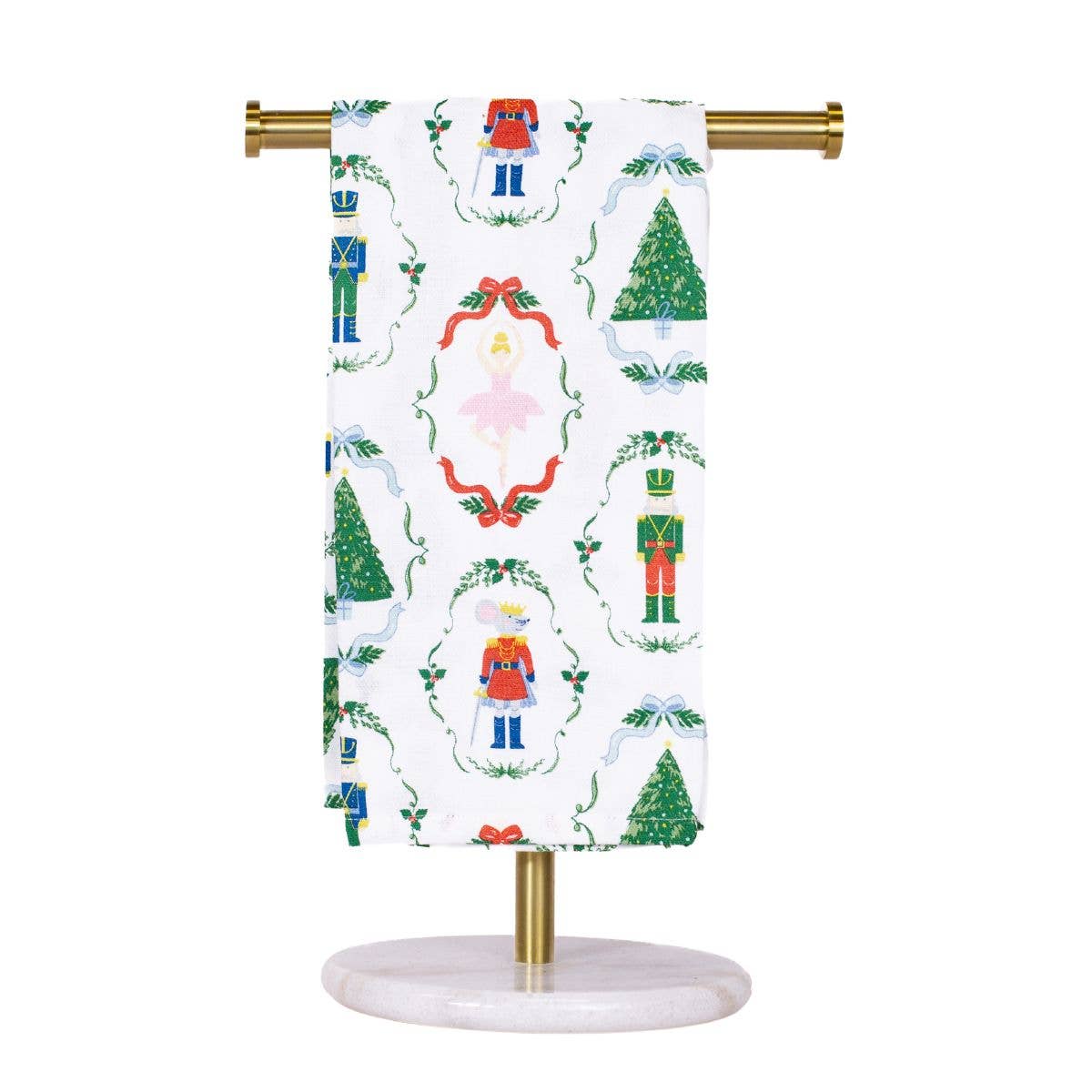 The Royal Standard - Nutcracker Waltz Hand Towel White/Multi 20x28