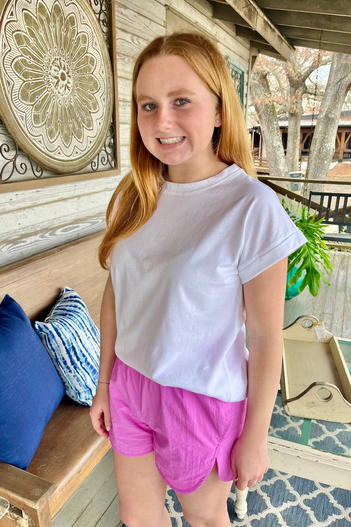 SALE Ava Windbreaker Athletic Short (Orchid)