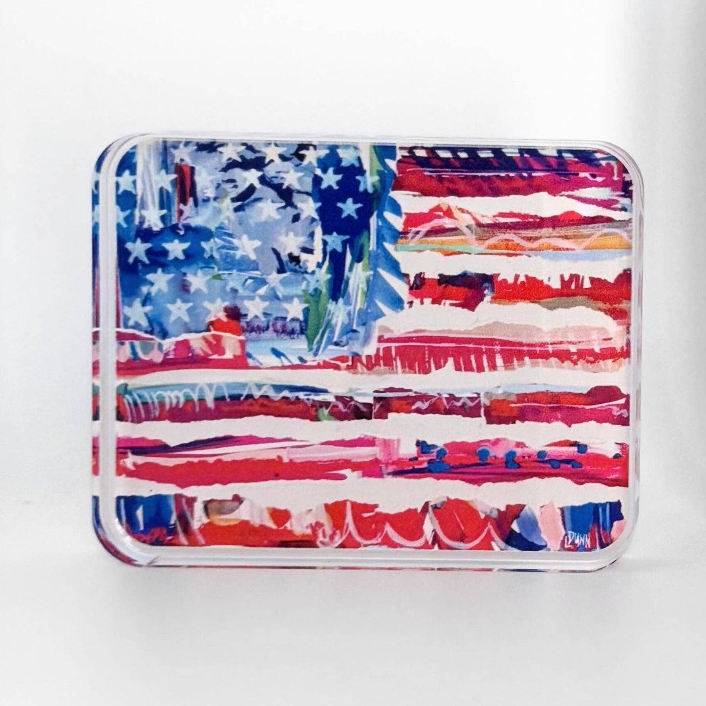 Lauren Dunn - 250th Old Glory Acrylic Flag: Bitty