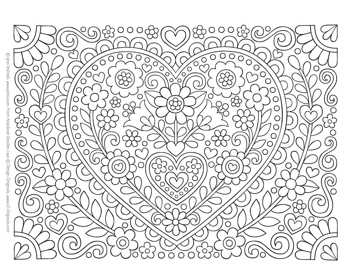 Fox Chapel Publishing - Notebook Doodles Love - Coloring for Tweens