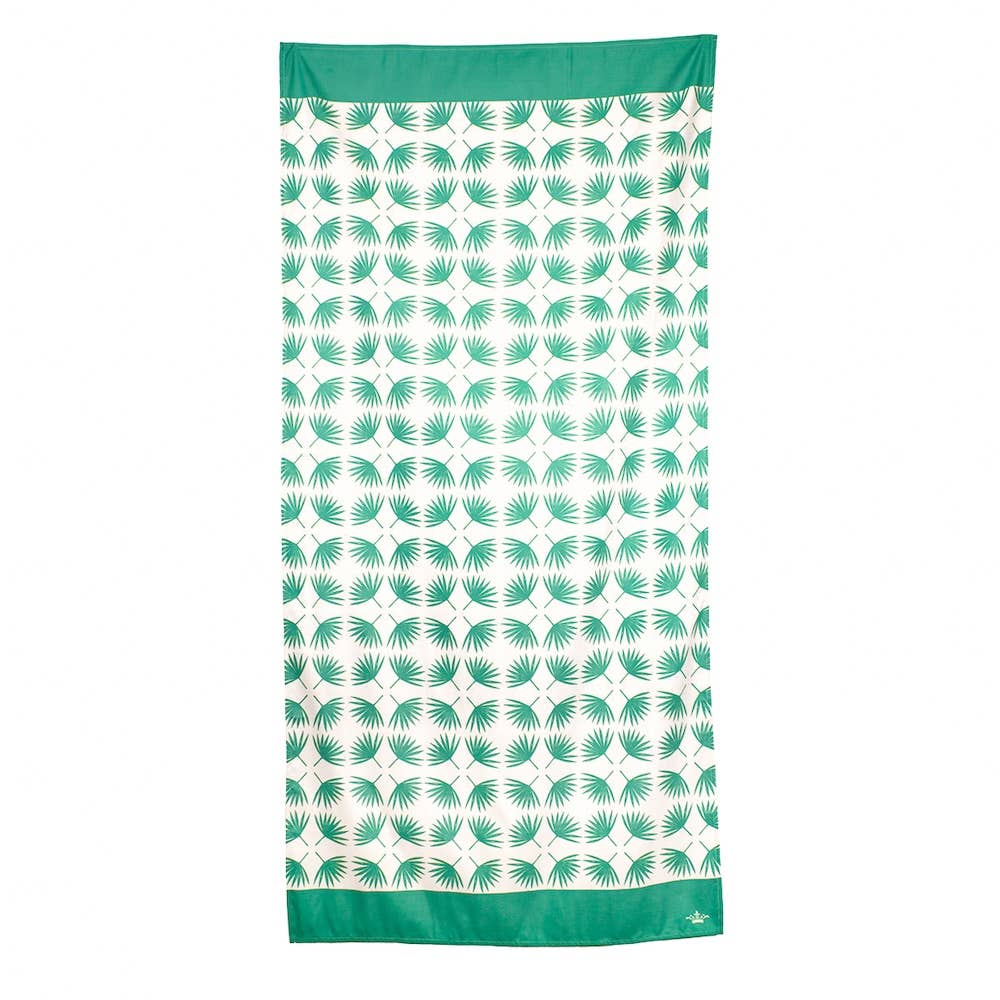The Royal Standard - Boca Raton Beach Towel Emerald/White 34x70