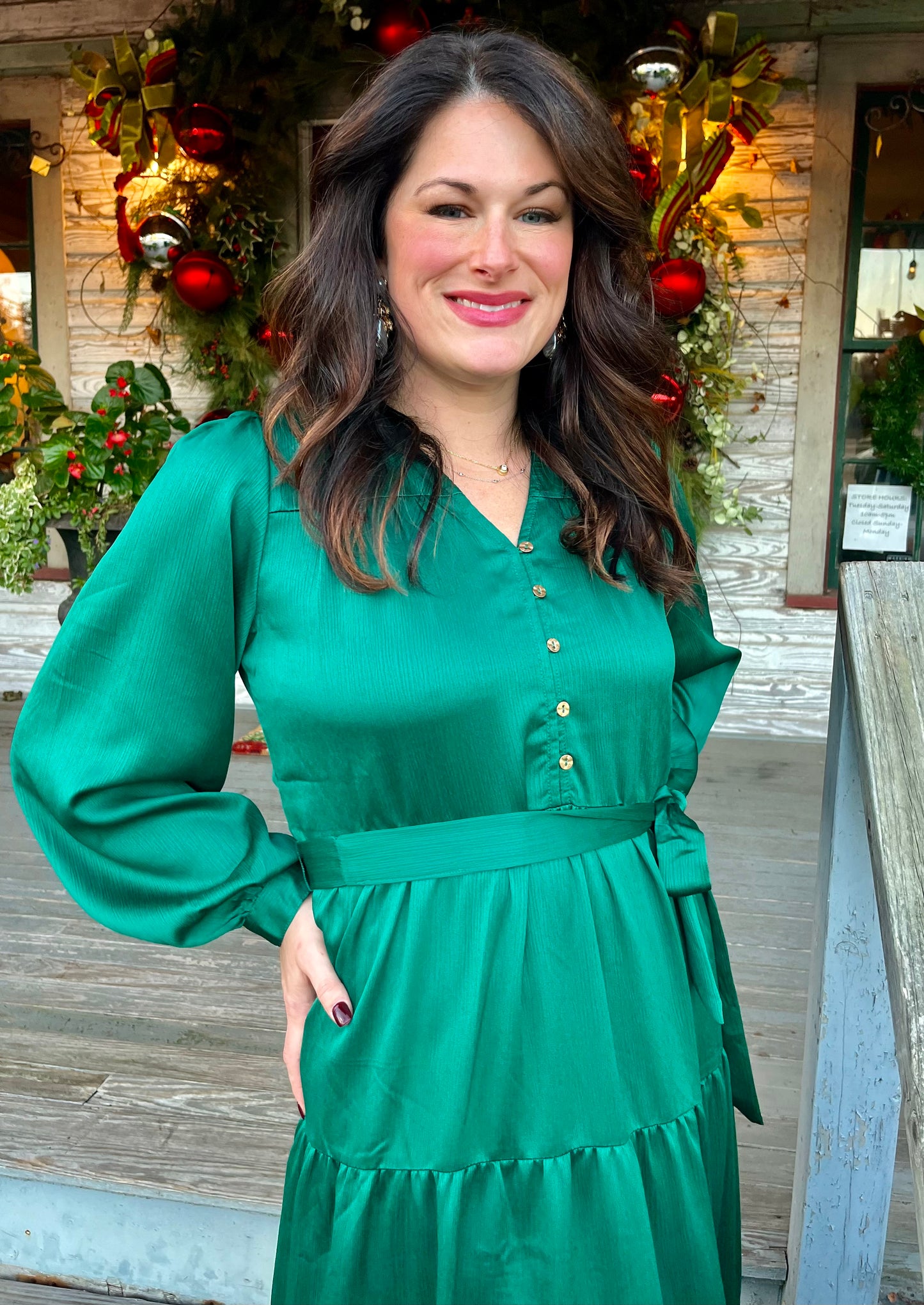 Mary Square Gracelyn Aventurine Dress