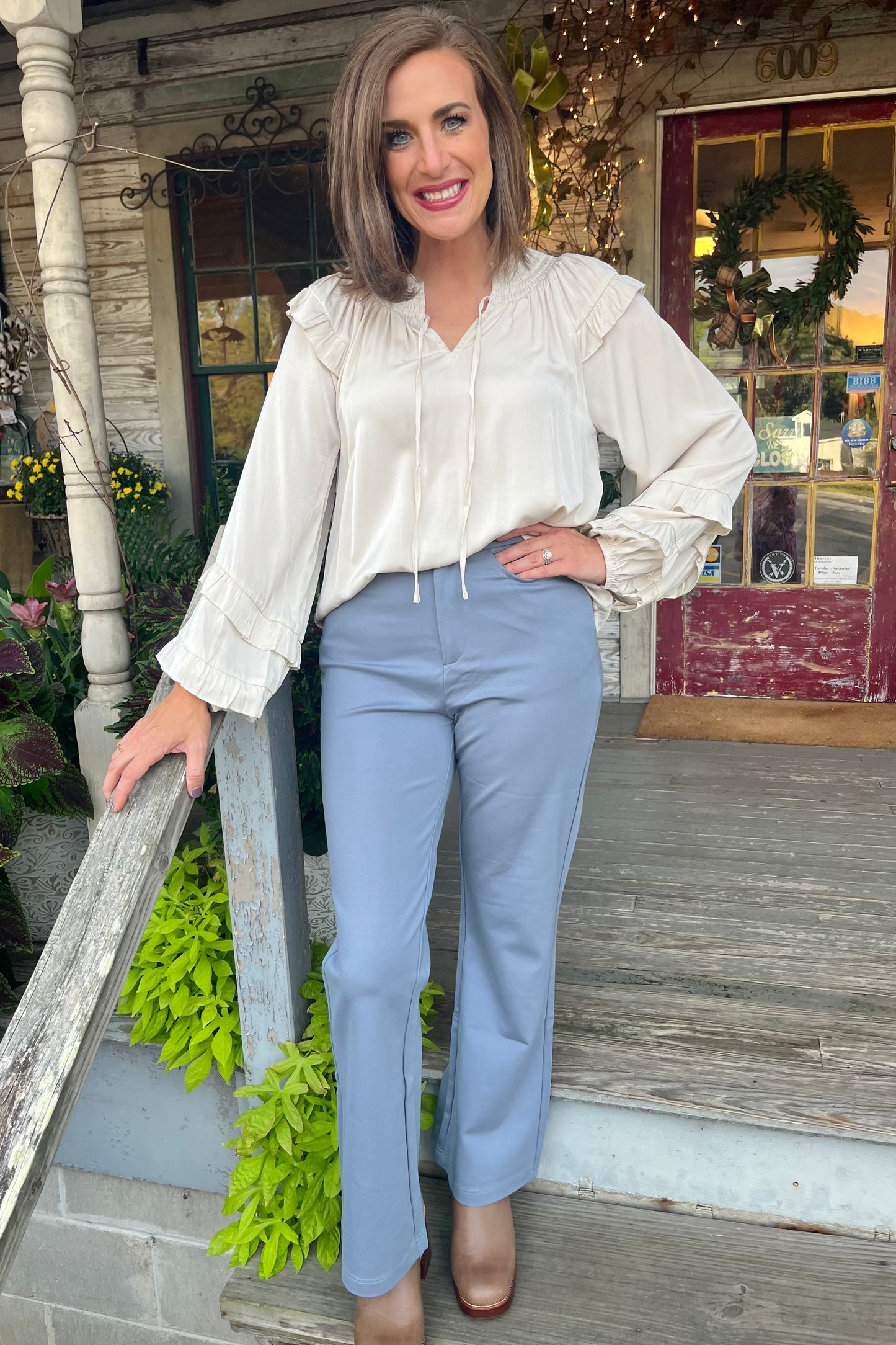 Monroe Pants | Slate Blue