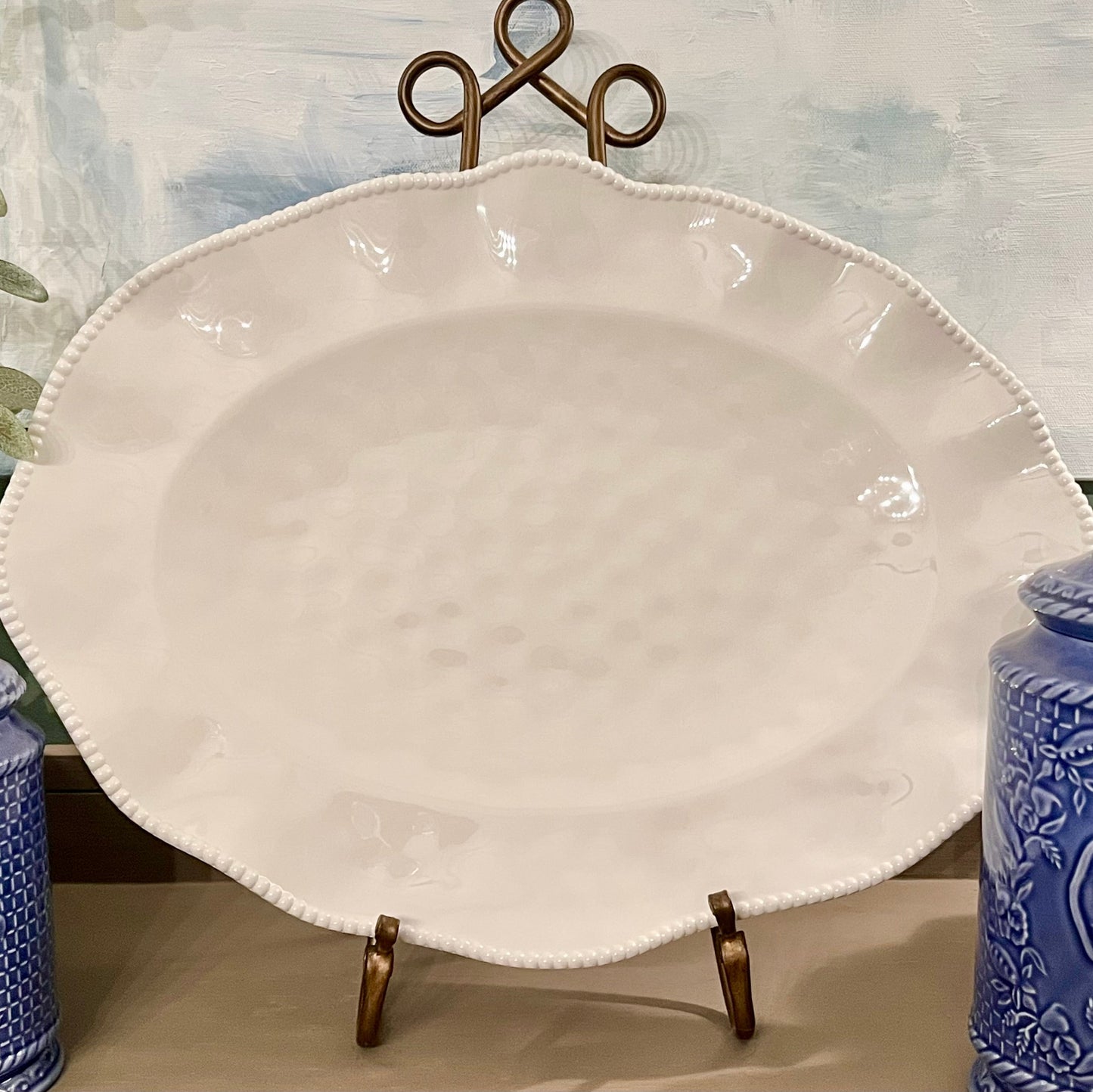 Melamine Oval Platter | White