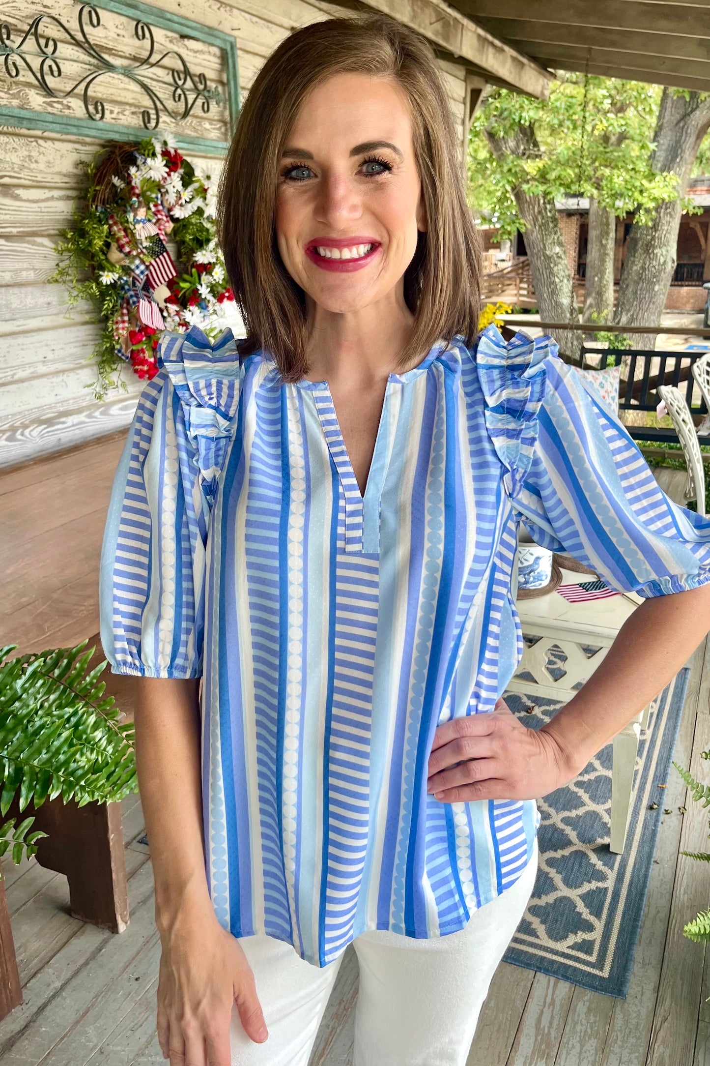 Mary Square Skylar Top | Simply Striped