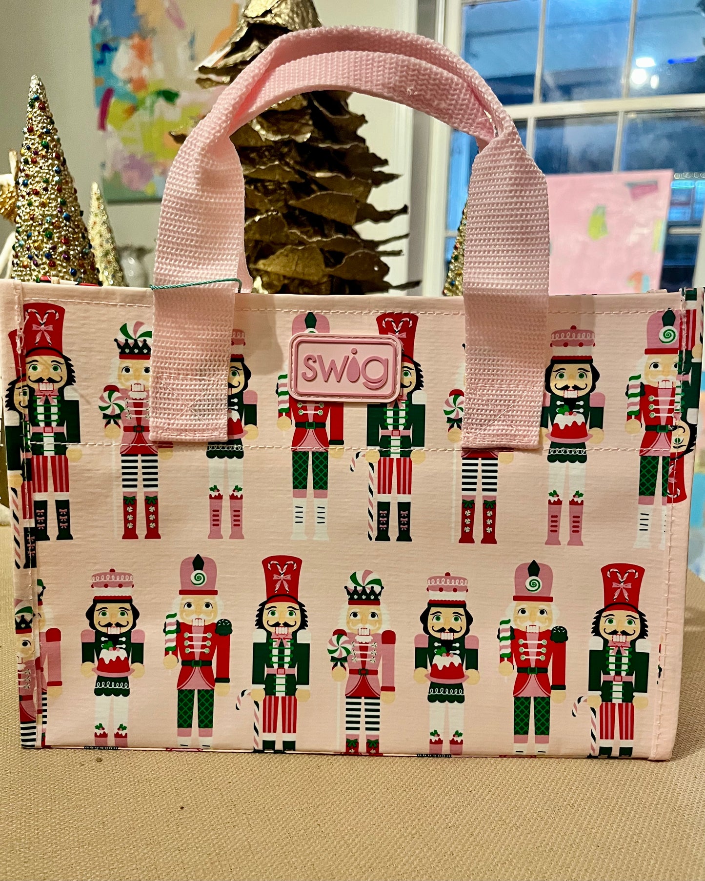 SWiG Small Reusable Bag | Sugar Plum Soldiers