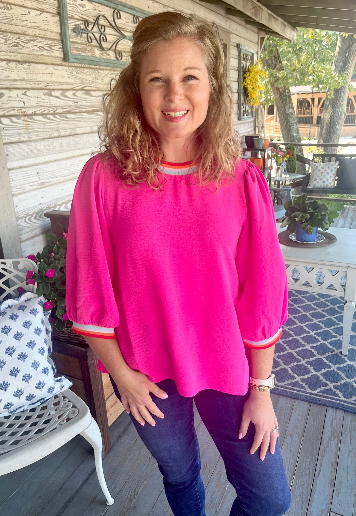 Day Dreams Top | Hot Pink