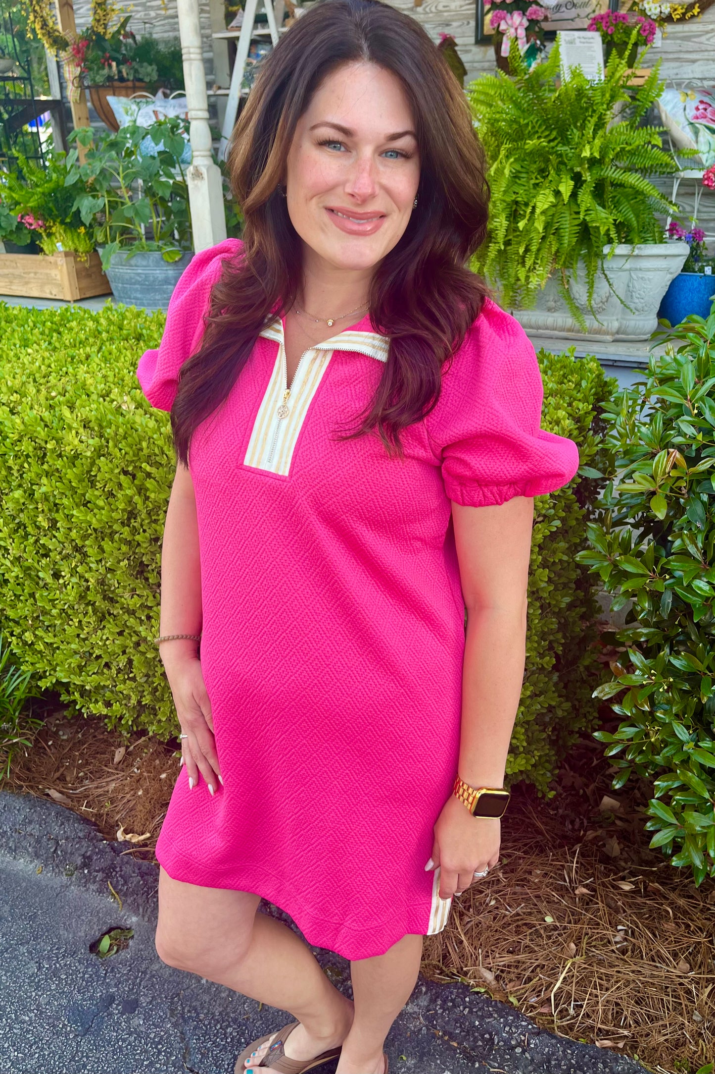 Mary Square - Andie Dress | Pink
