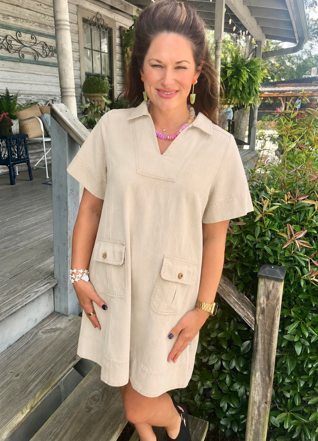 Stone Marlowe Utility Dress