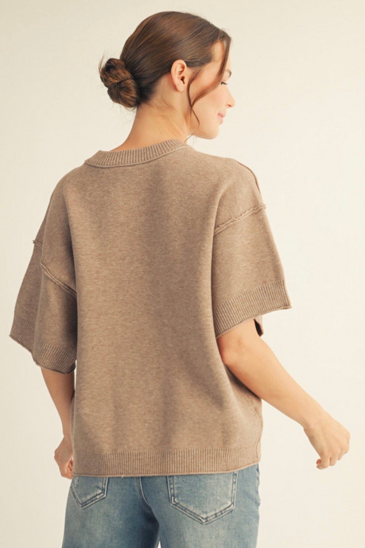 Callah Knit Top | Mocha