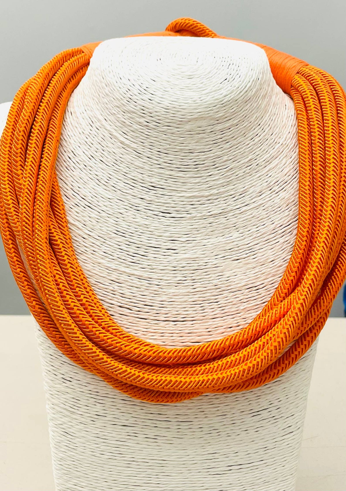 TWO FORTY TWO - "Original" Slub 8-Strand Necklace (orange)