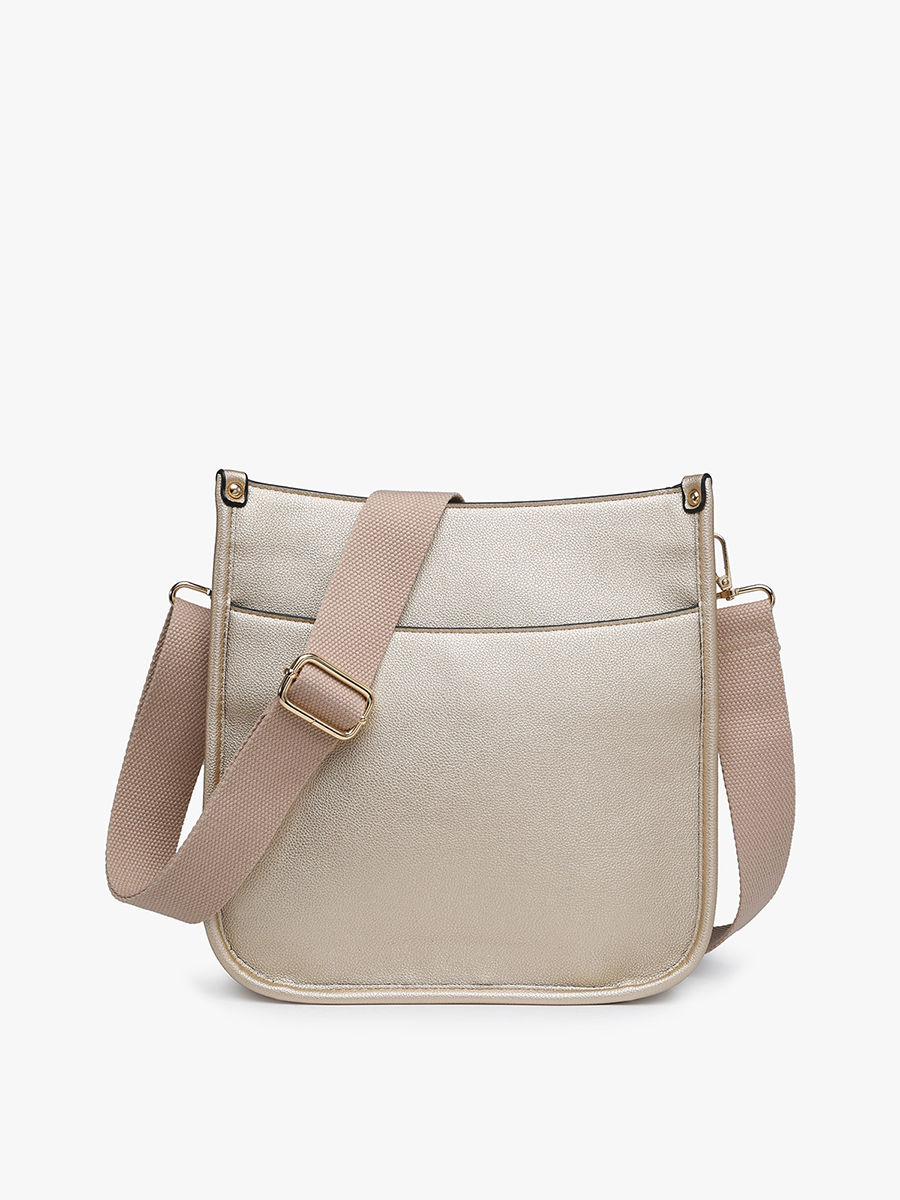 Jen & Co. - M2168 Posie Crossbody w/ Removable Strap: Gold