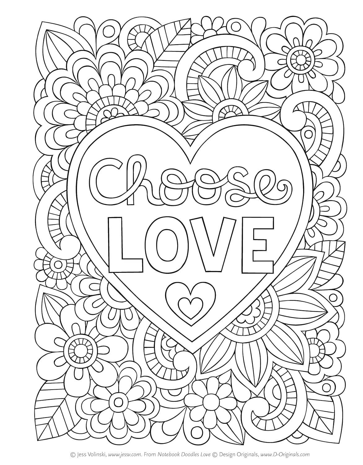 Fox Chapel Publishing - Notebook Doodles Love - Coloring for Tweens