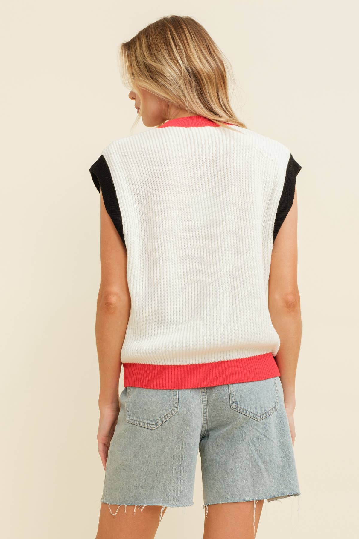 Dawgs Embroidered Sleeveless Knit Top