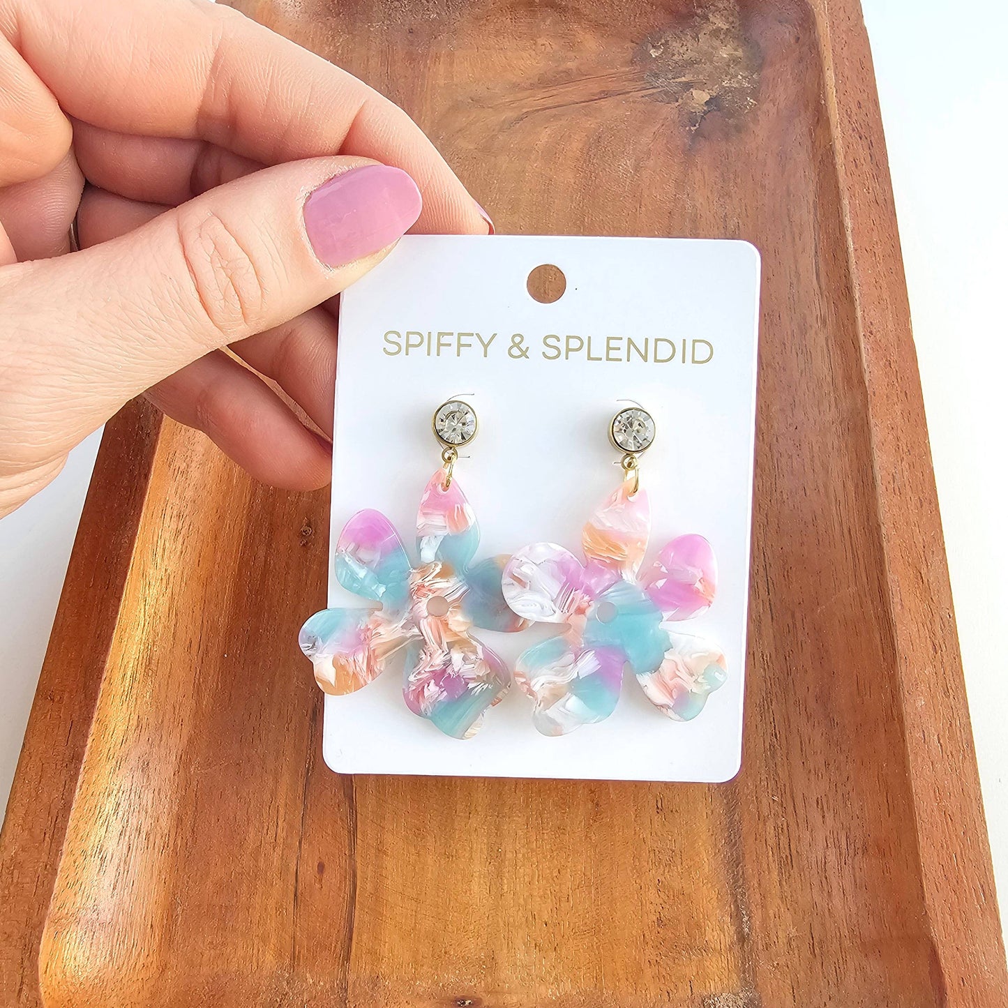 Spiffy & Splendid - Petunia Earrings - Afterglow // Summer Spring Flower Jewelry
