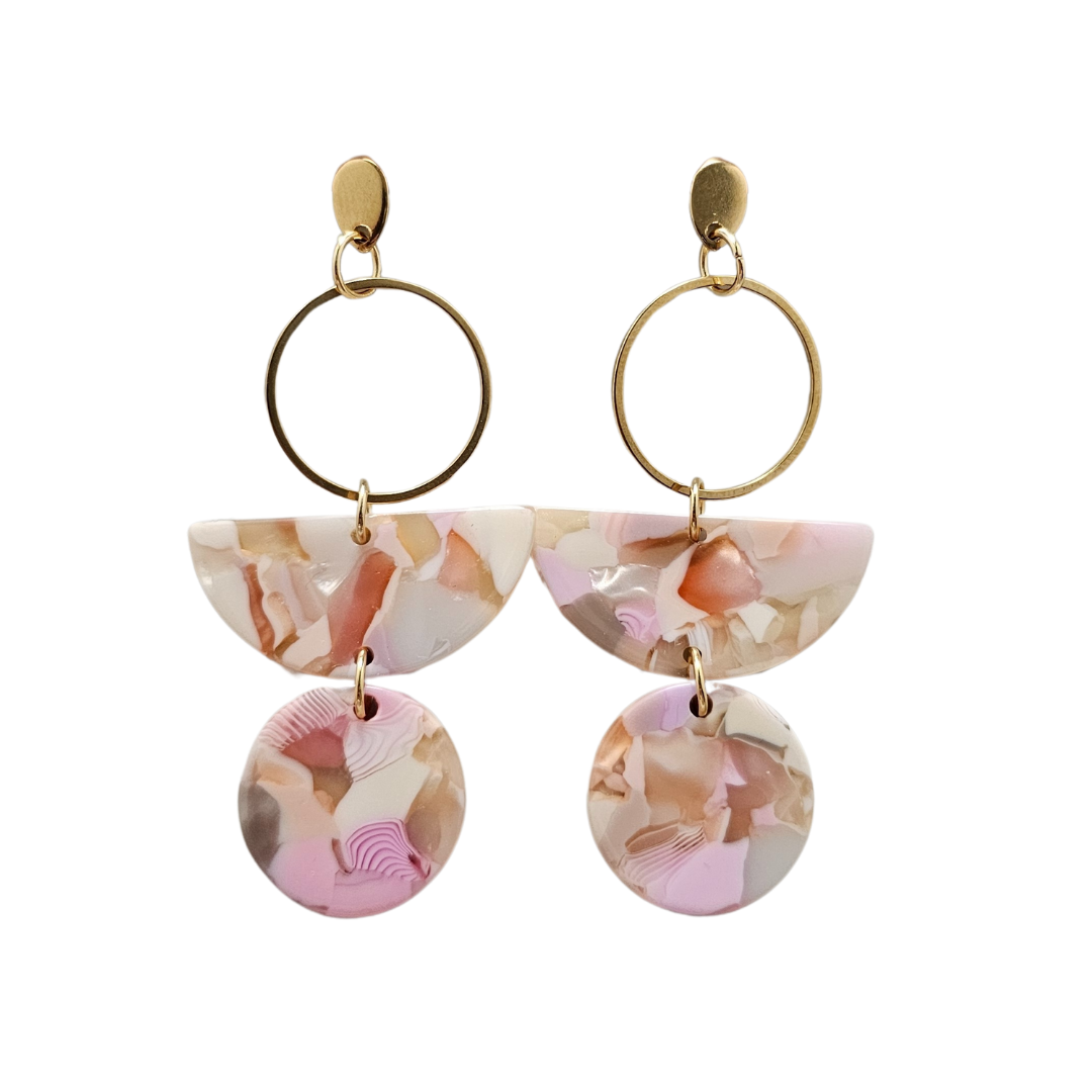 Spiffy & Splendid - Wren Earrings - Peachy Pink // Jewelry, Gifts