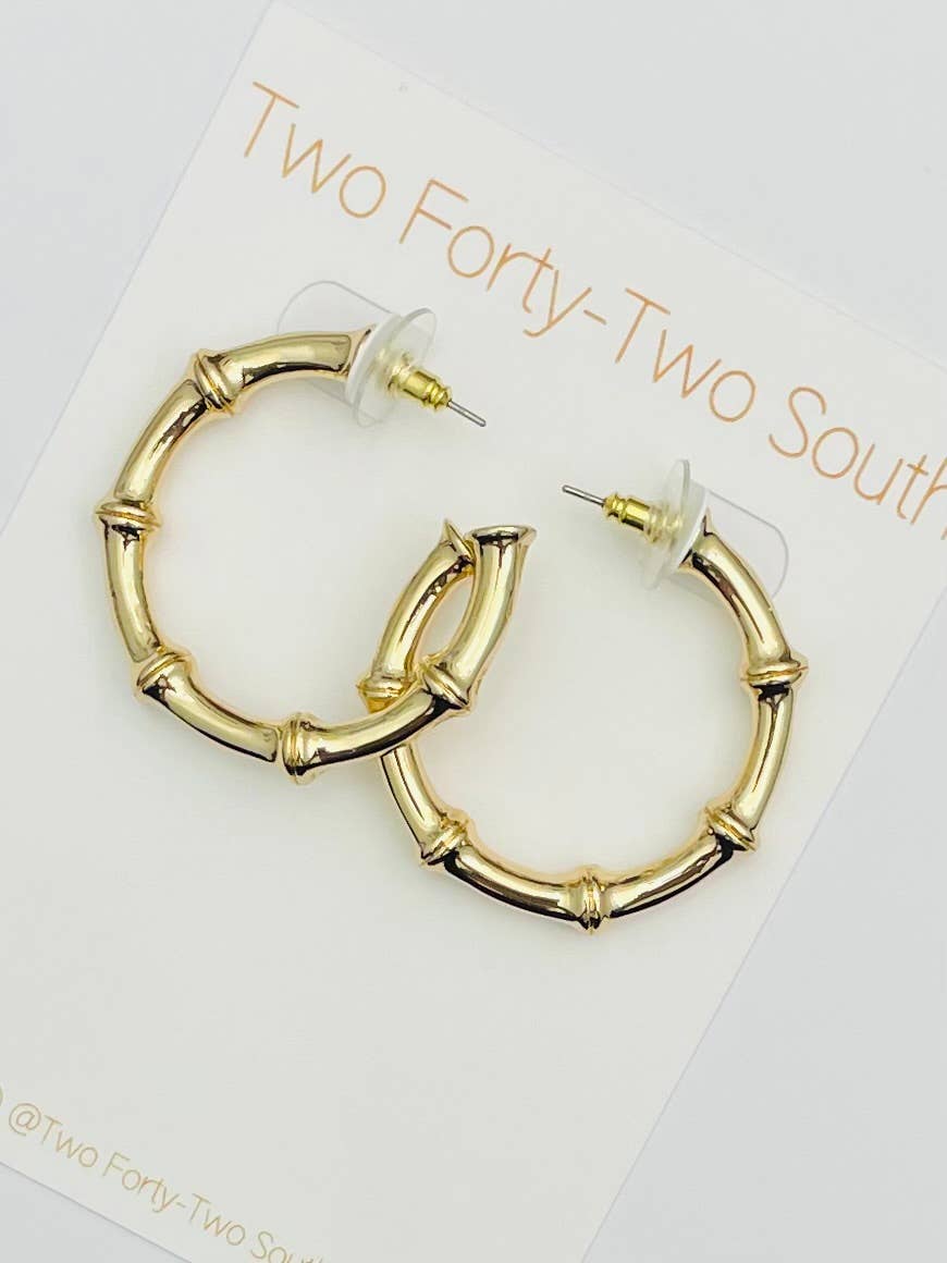 TWO FORTY TWO - GOLDEN - Thick Bamboo Hoop (gold) BER408