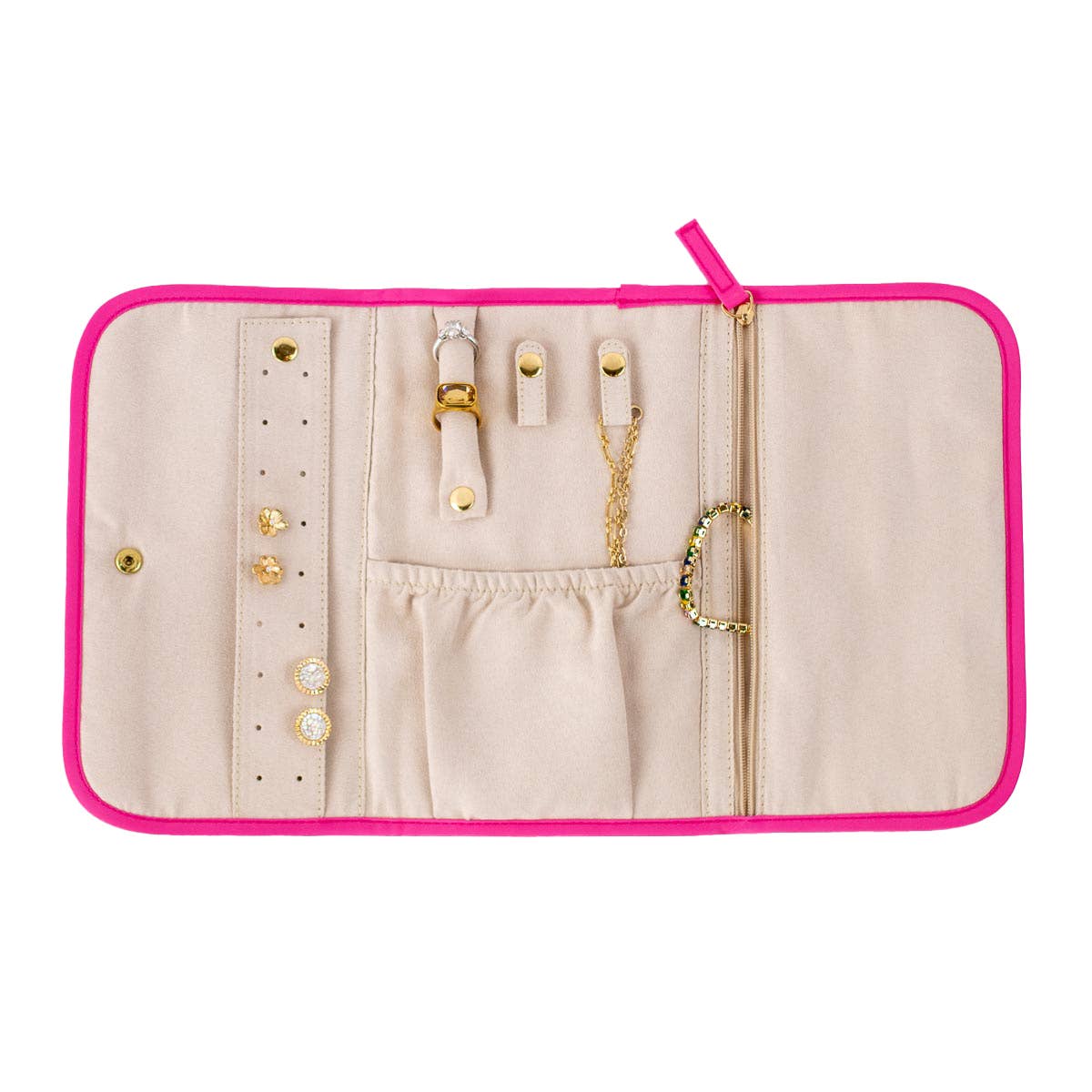 The Royal Standard - Kate Jewelry Roll Pink 8.5x15