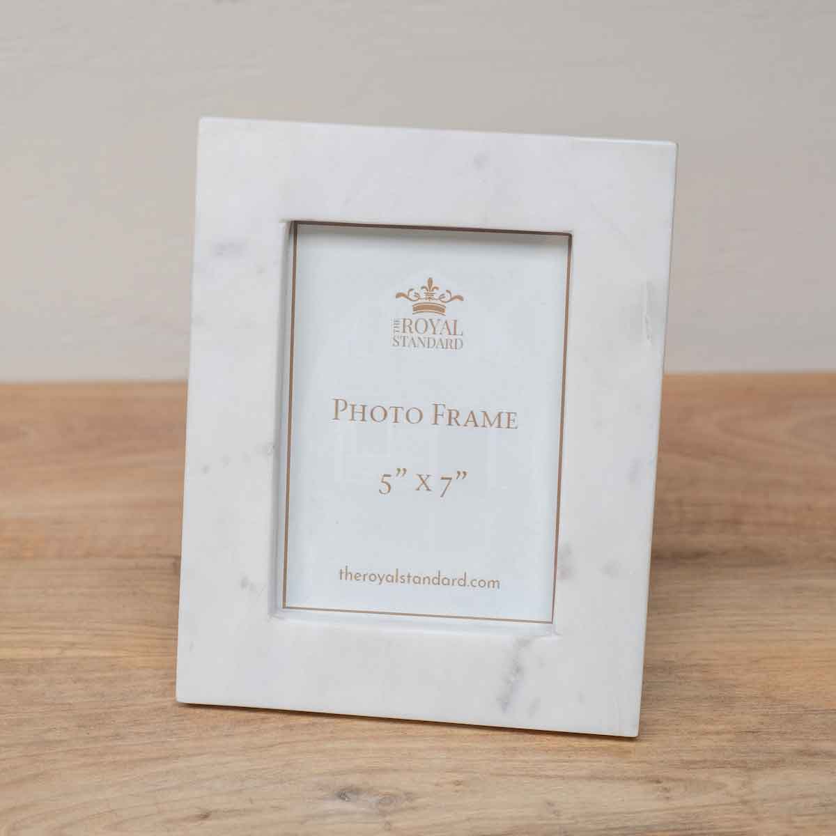 The Royal Standard - Marble Photo Frame White 5x7