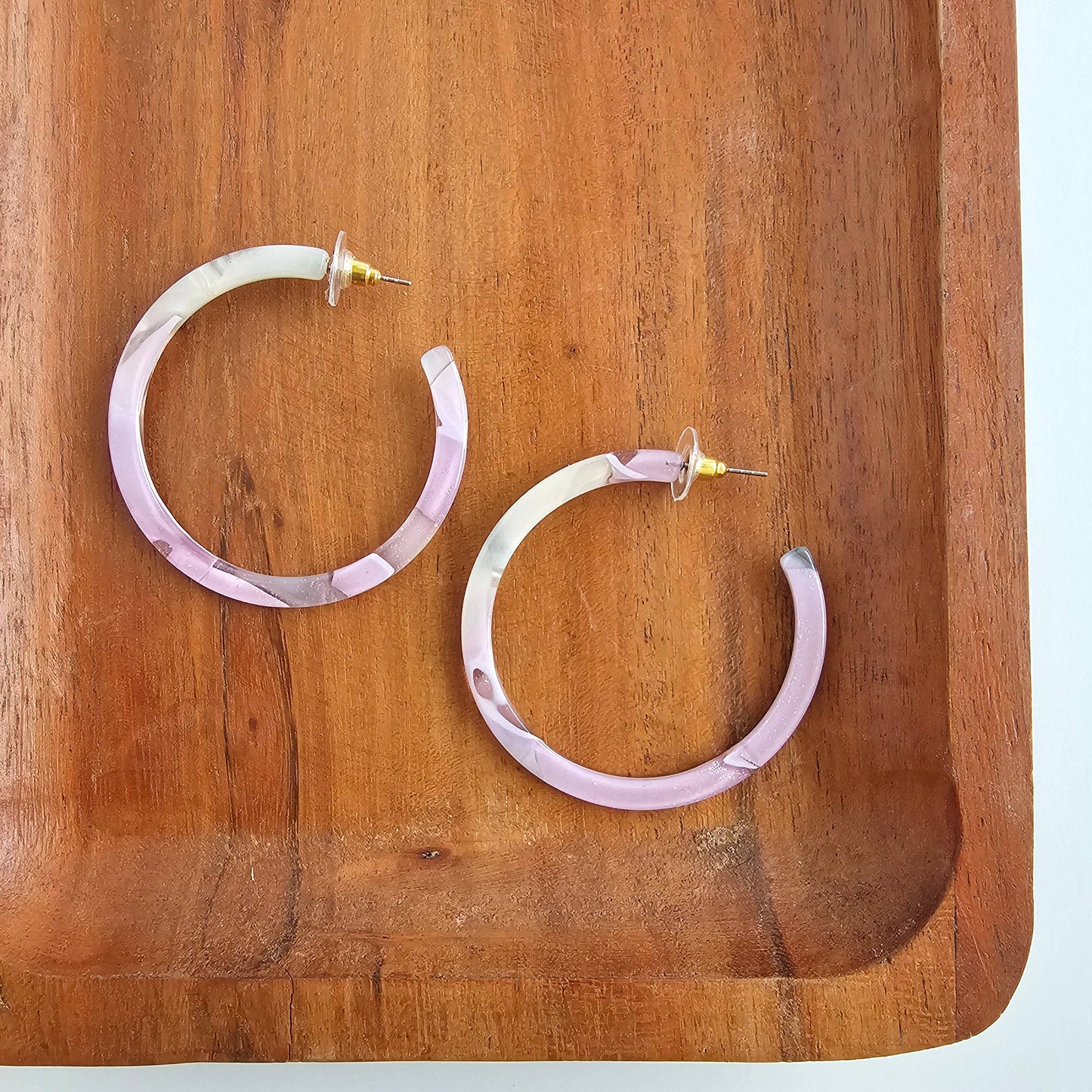 Spiffy & Splendid - Cameron Hoops - Lilac Quartz // Spring Jewelry, Earrings