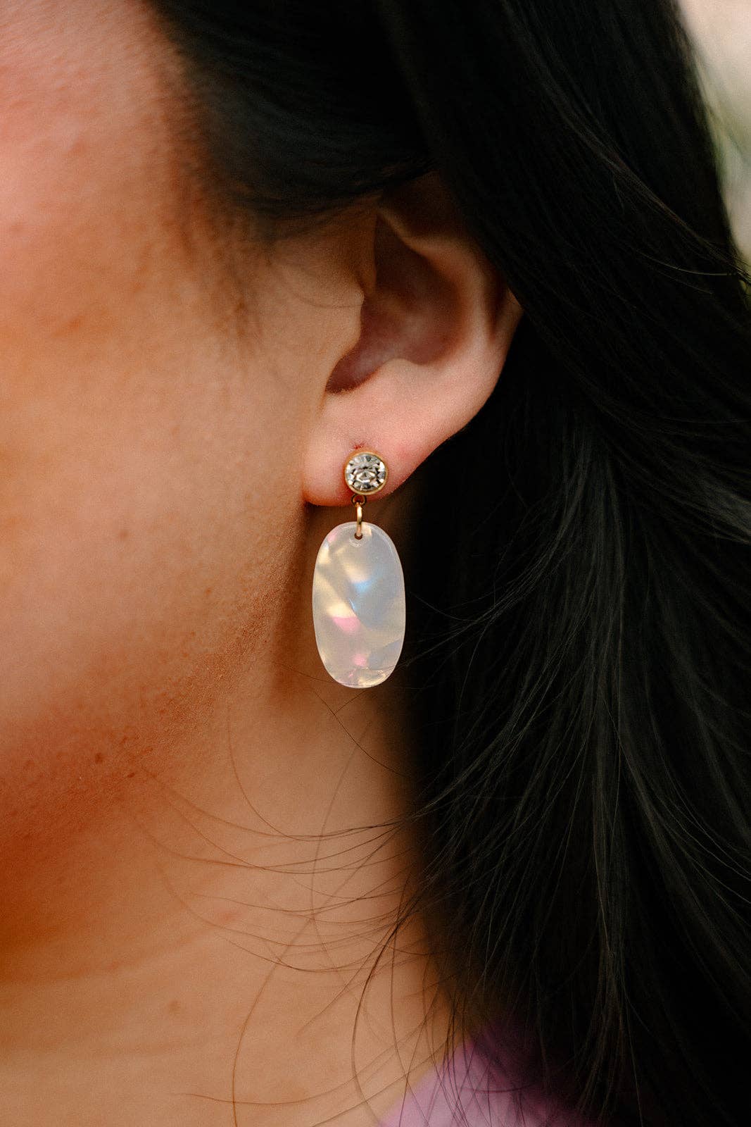 Spiffy & Splendid - Lucy Earrings - Opalite // Spring Jewelry