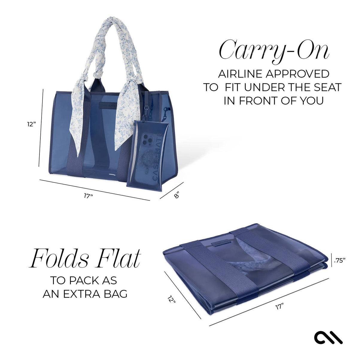 Case-Mate - Case-Mate Something Navy Twilly Jelly Tote Bag (Classic)