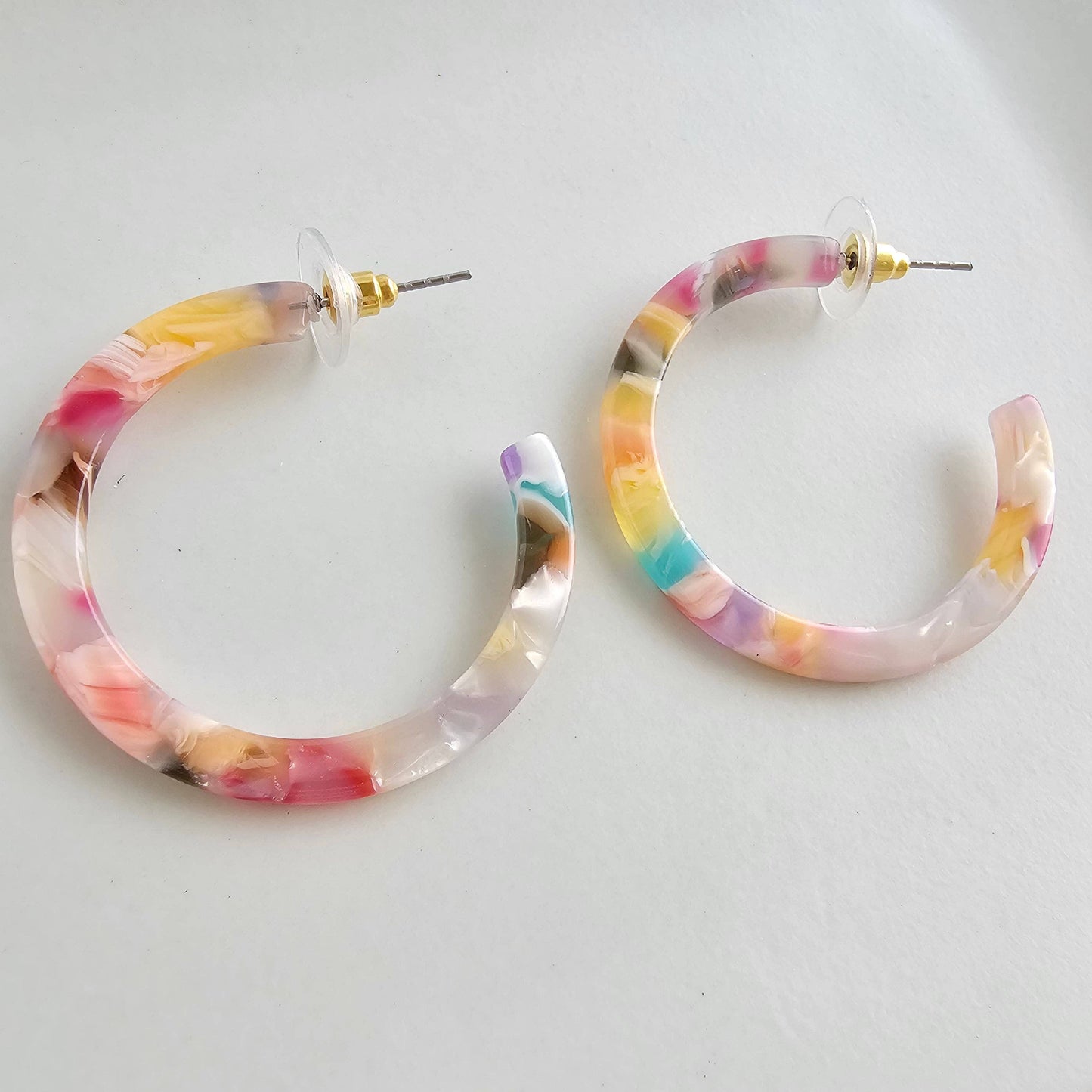 Spiffy & Splendid - Camy Hoops - Mosaic // Summer Spring Jewelry Earrings