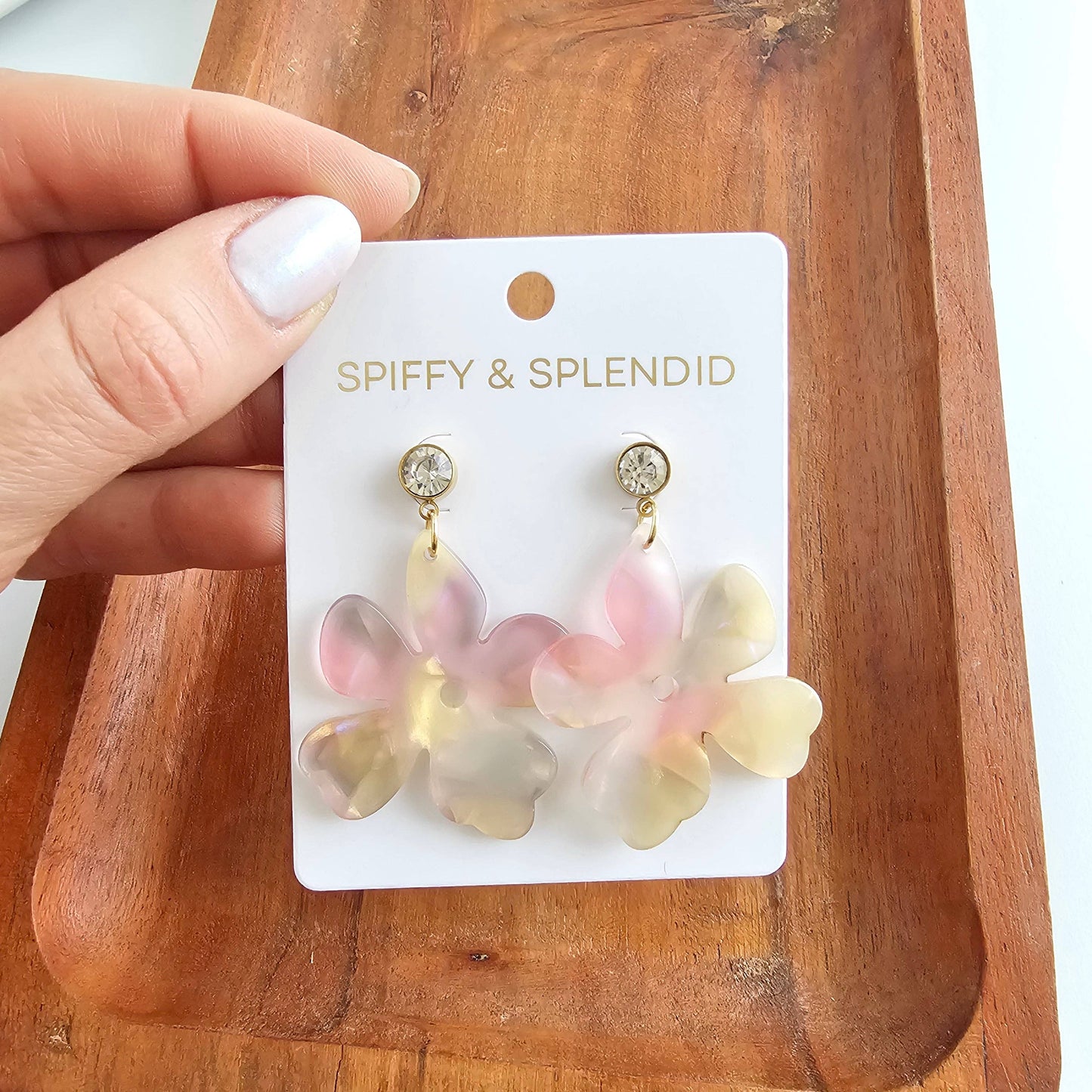 Spiffy & Splendid - Petunia Earrings - Spring Spritz // Flower Jewelry