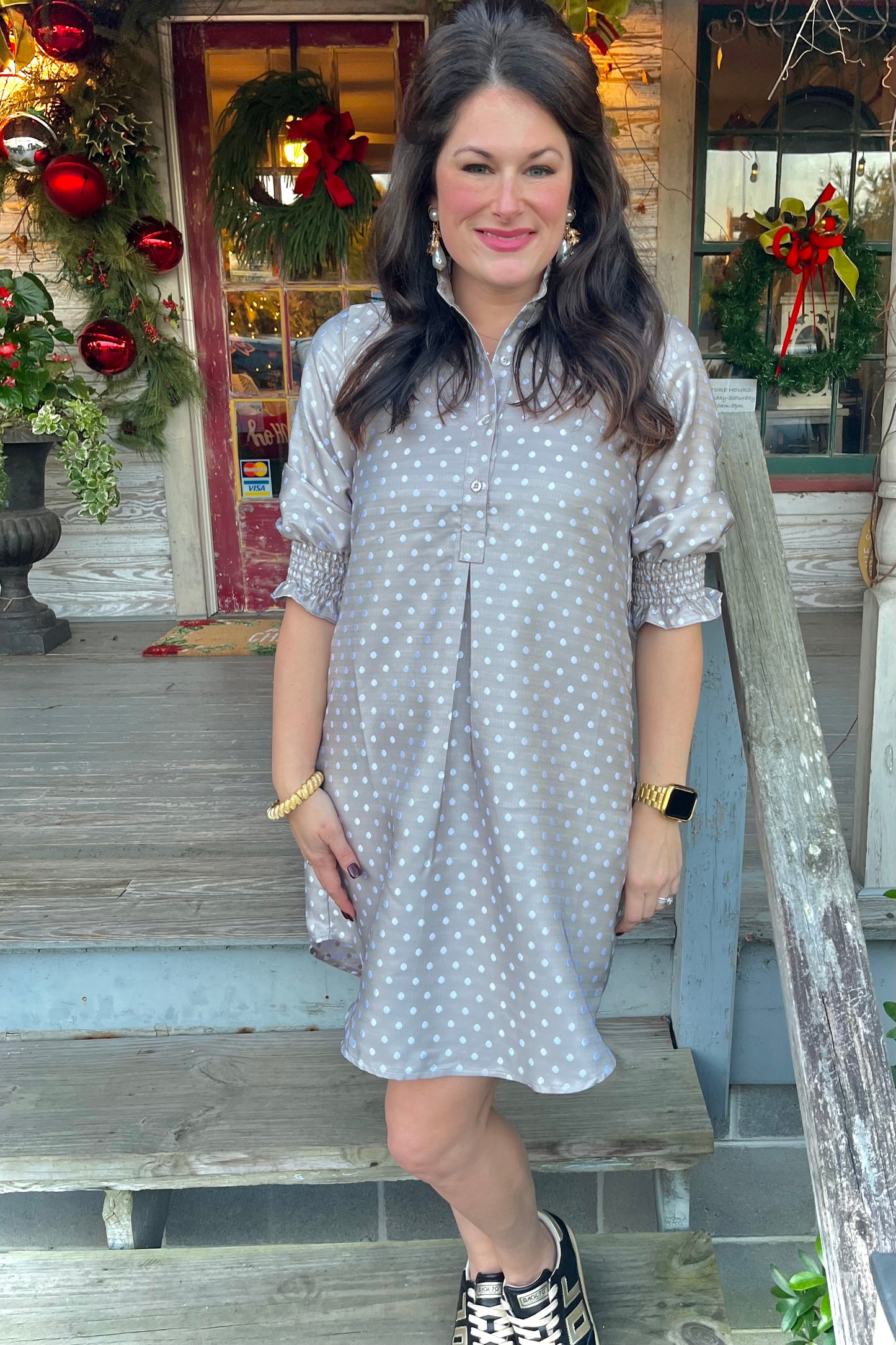 Kimberly Dress | Cement