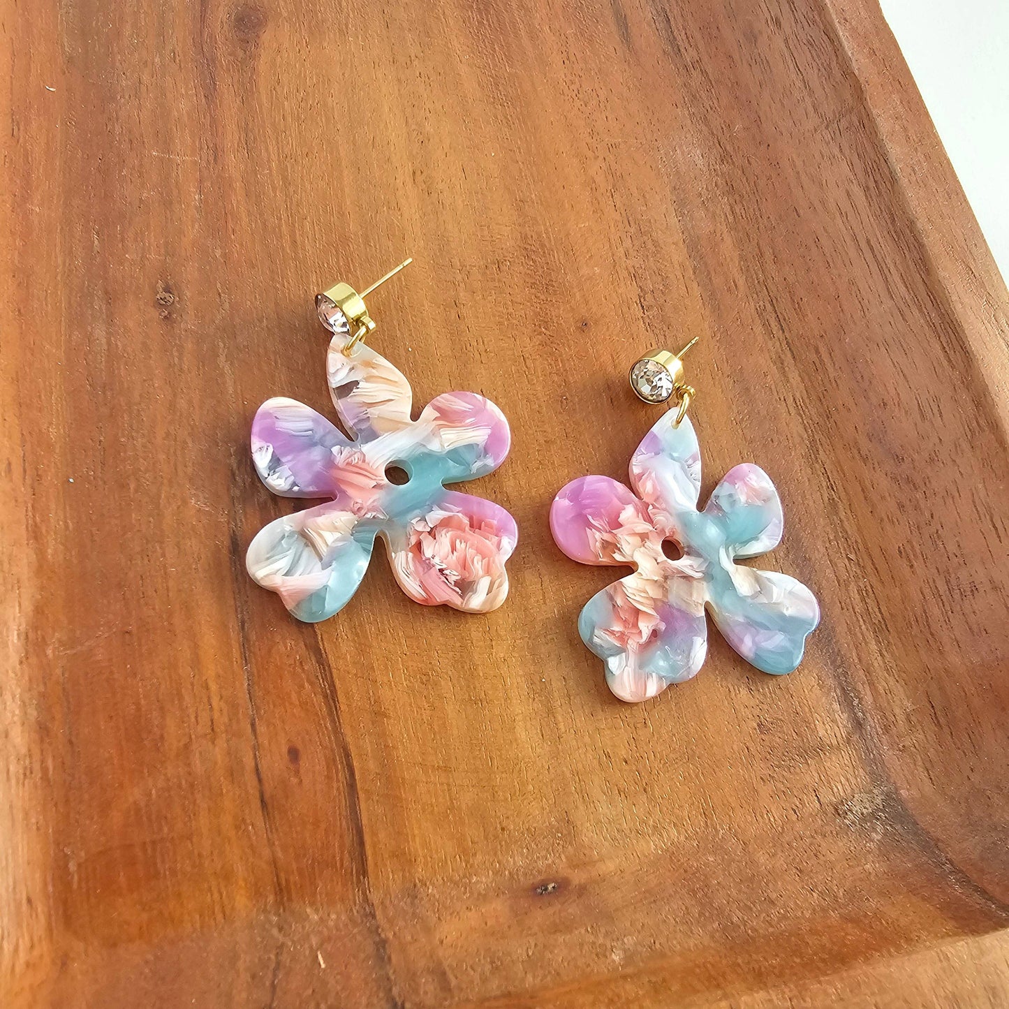 Spiffy & Splendid - Petunia Earrings - Afterglow // Summer Spring Flower Jewelry