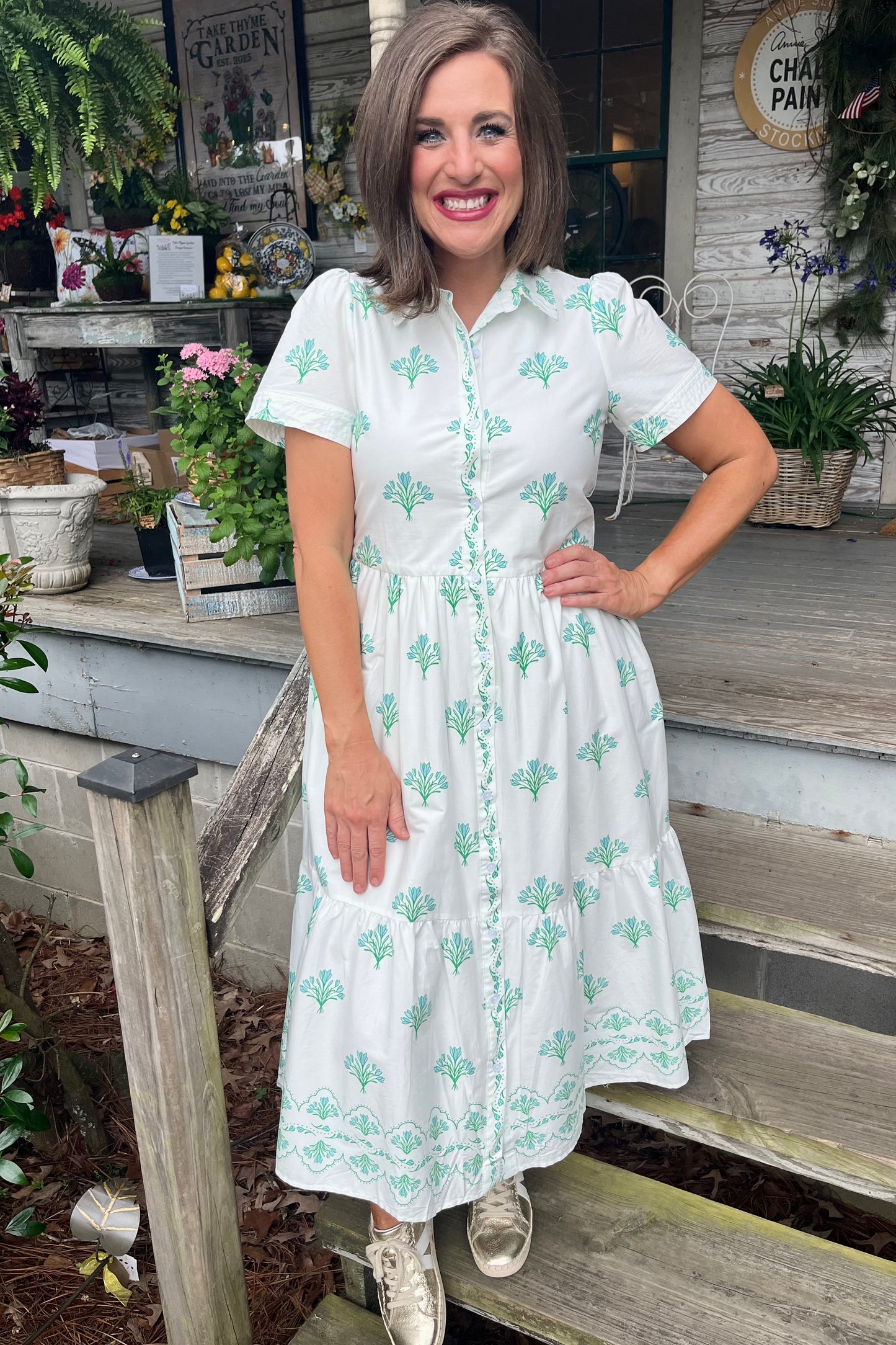 Mary Square - Jema Dress | Bell Blooms Blue