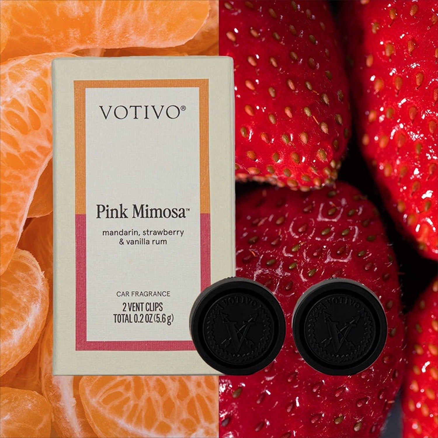 Pink Mimosa Car Fragrance - 6 Pack