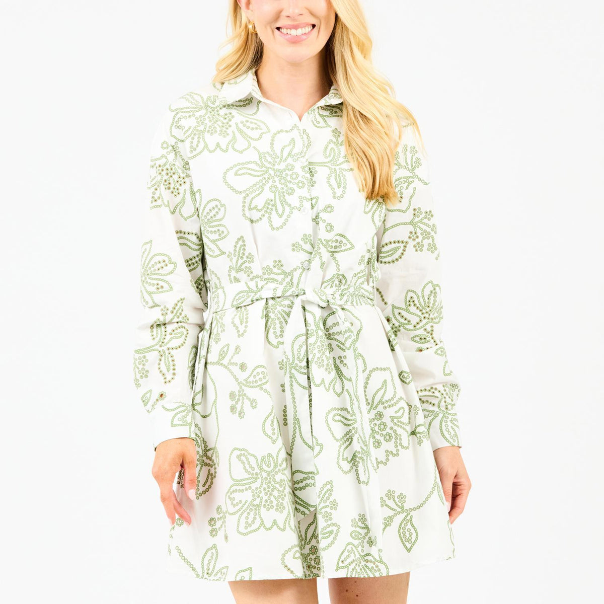 Dress Sarah Lacecap White PK S-L