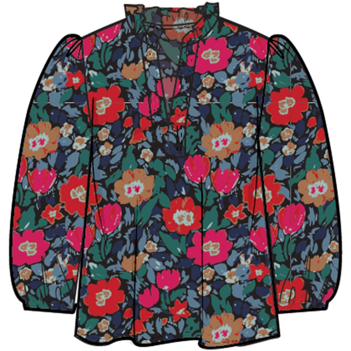 Top Lainey  Painted Tapestry PK S-L