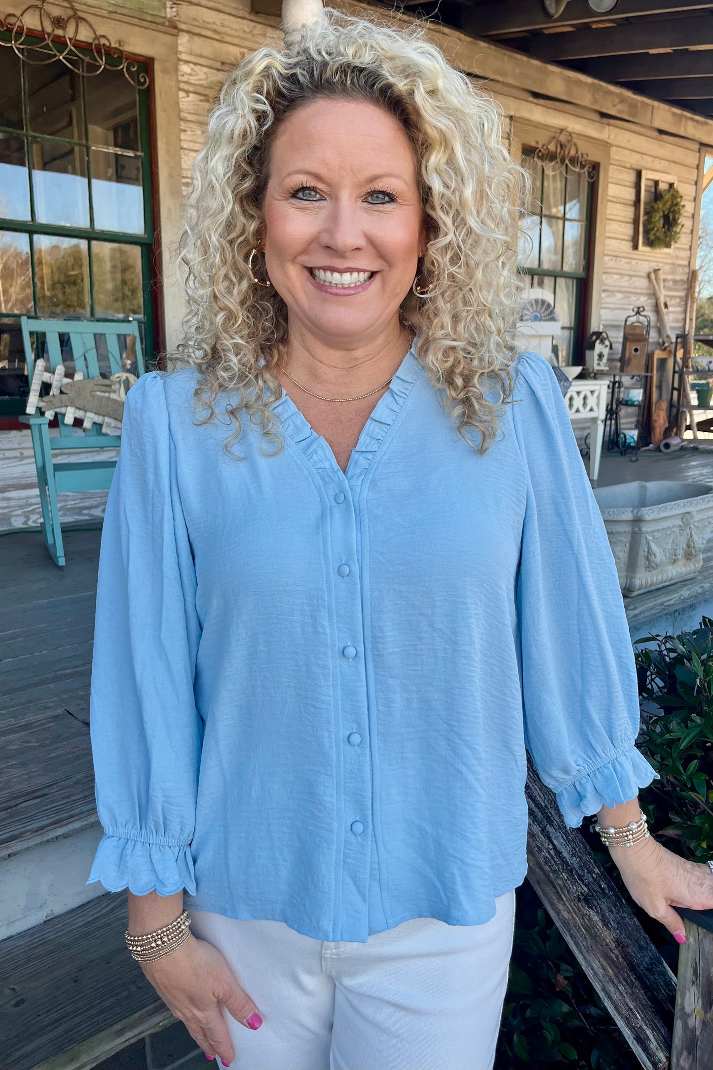 Jules Top | Sky Blue