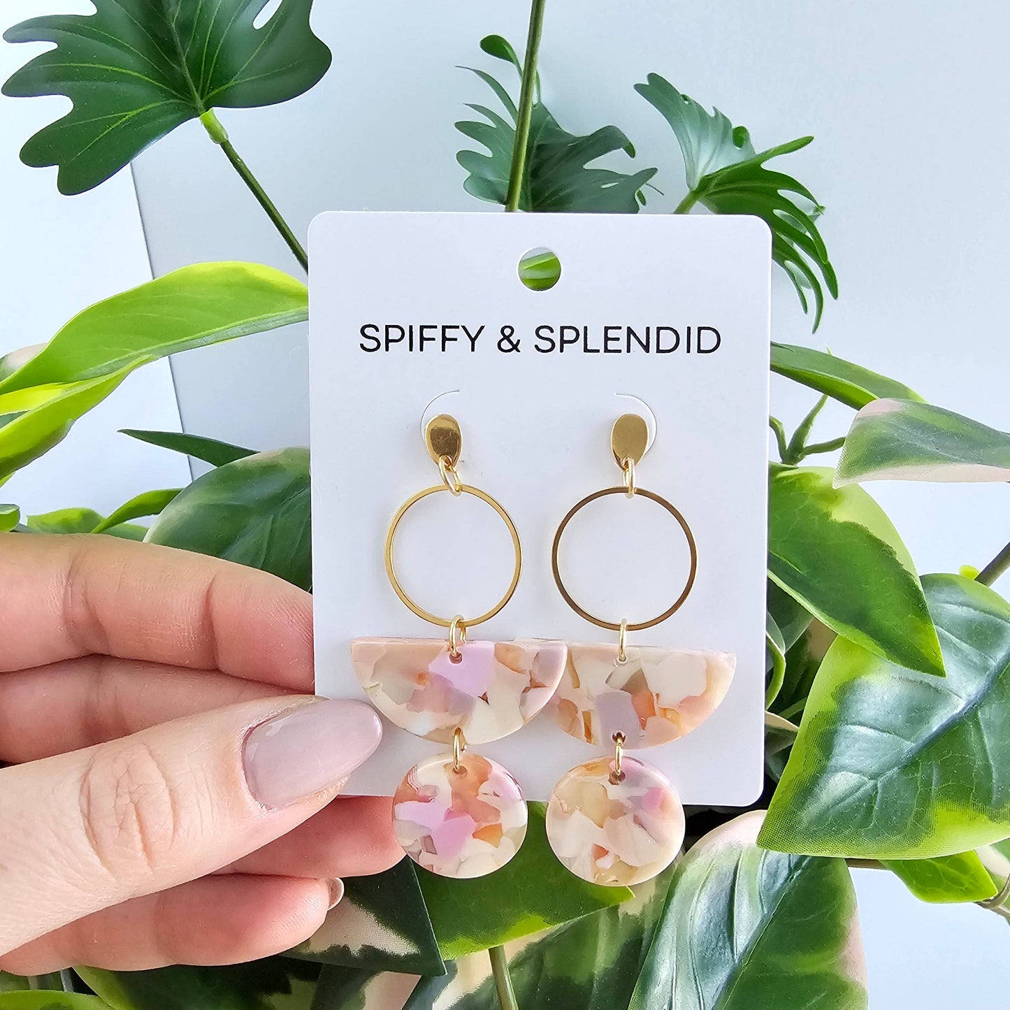 Spiffy & Splendid - Wren Earrings - Peachy Pink // Jewelry, Gifts