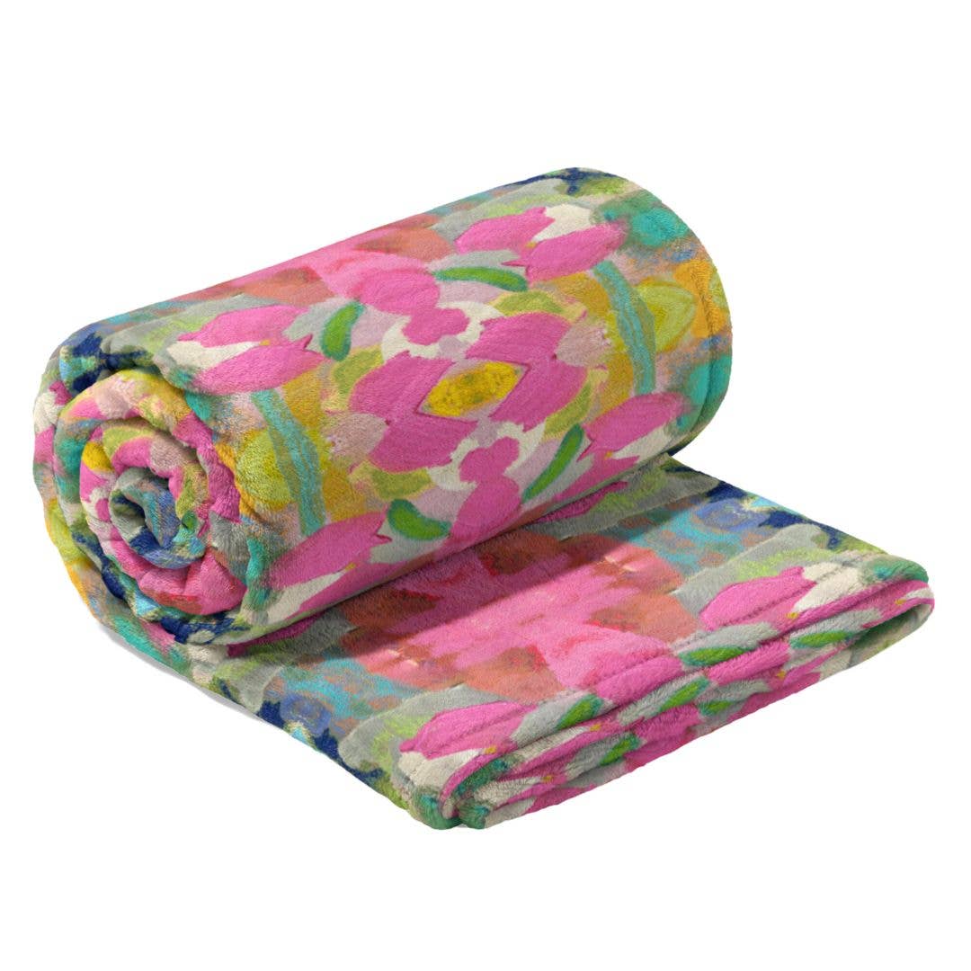 Laura Park Designs - Pink Paradise Fleece Blanket: One Size