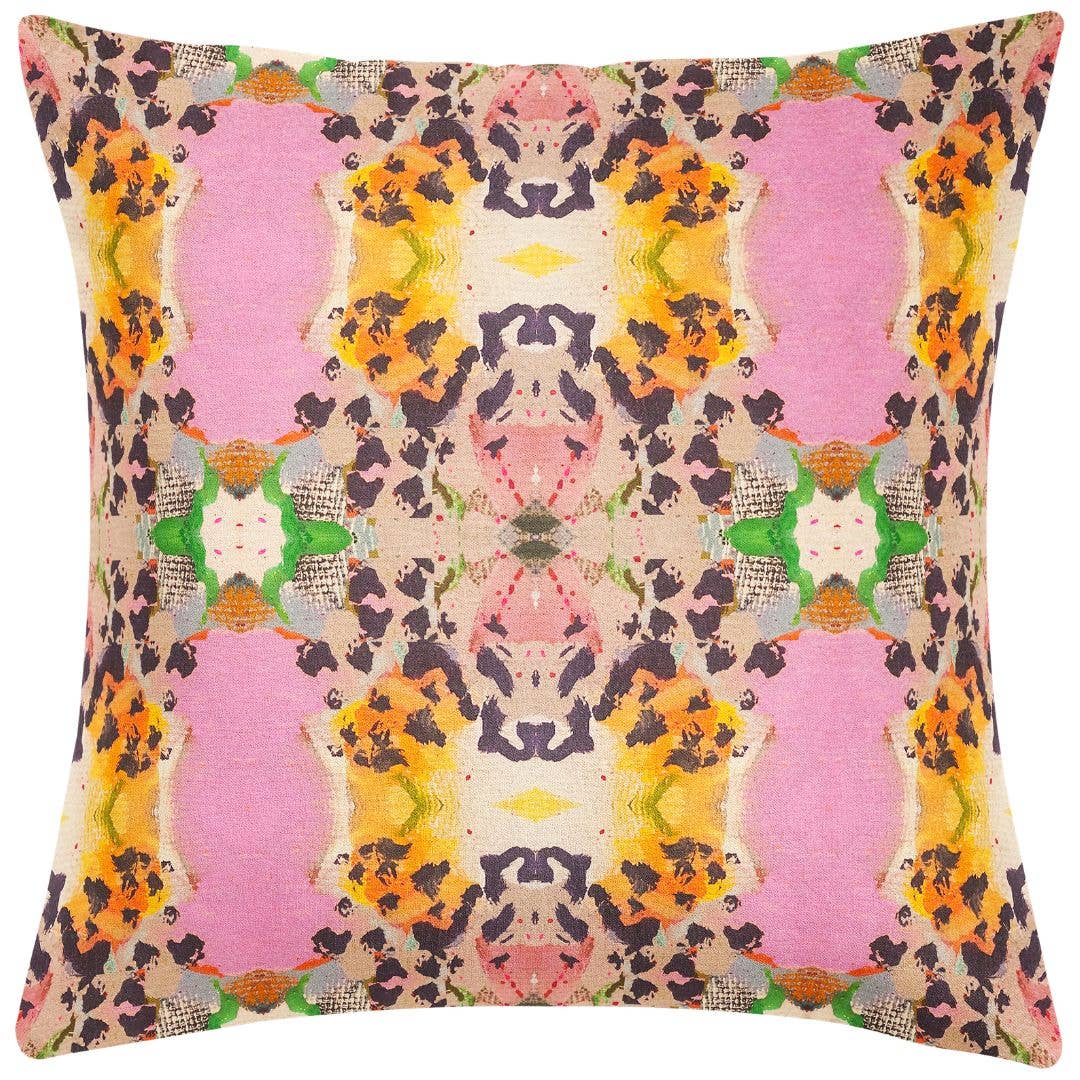 Laura Park Designs - Tiger Lily Decorative Pillow: 22” x 22” Throw Pillow